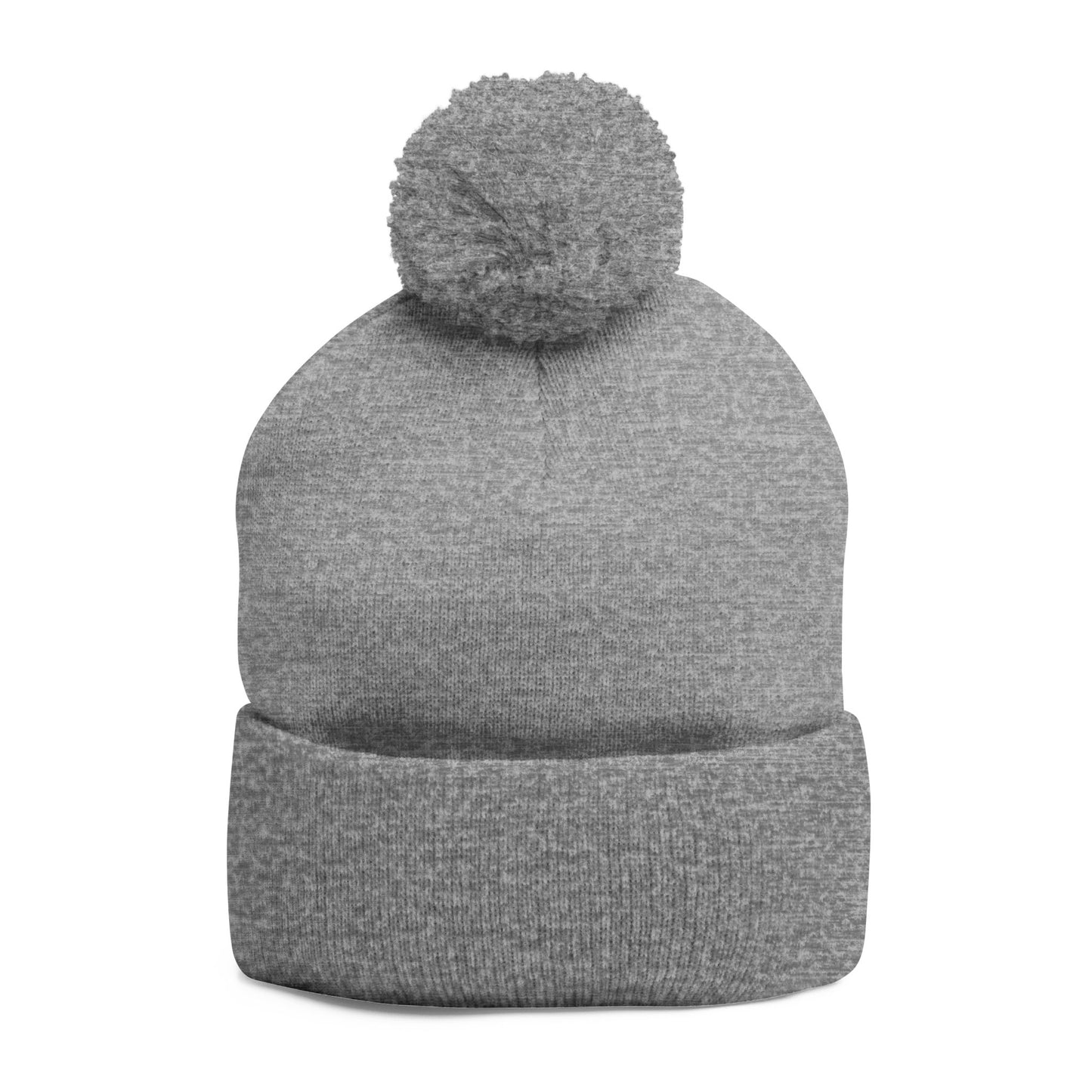 Cozy Embroidered Pom-Pom Knit Cap, Winter Hat for Men & Women, Holiday Gift Beanie, Cute Knitted Cap, Casual Headwear
