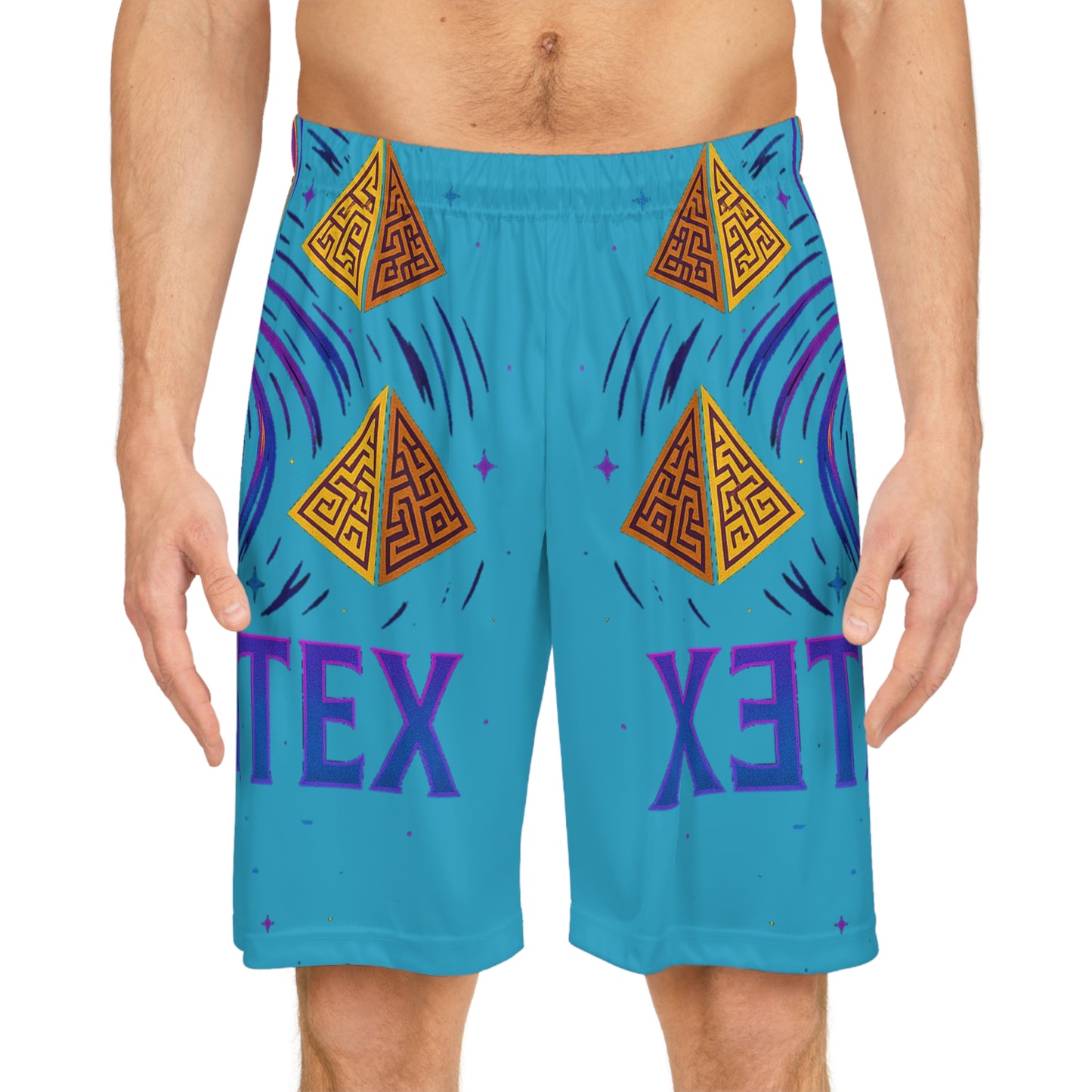 Vortex Alien Basketball Shorts - Fun Sportswear, Athletic Gear, Unisex Activewear, Summer Swimwear, Casual Streetwear