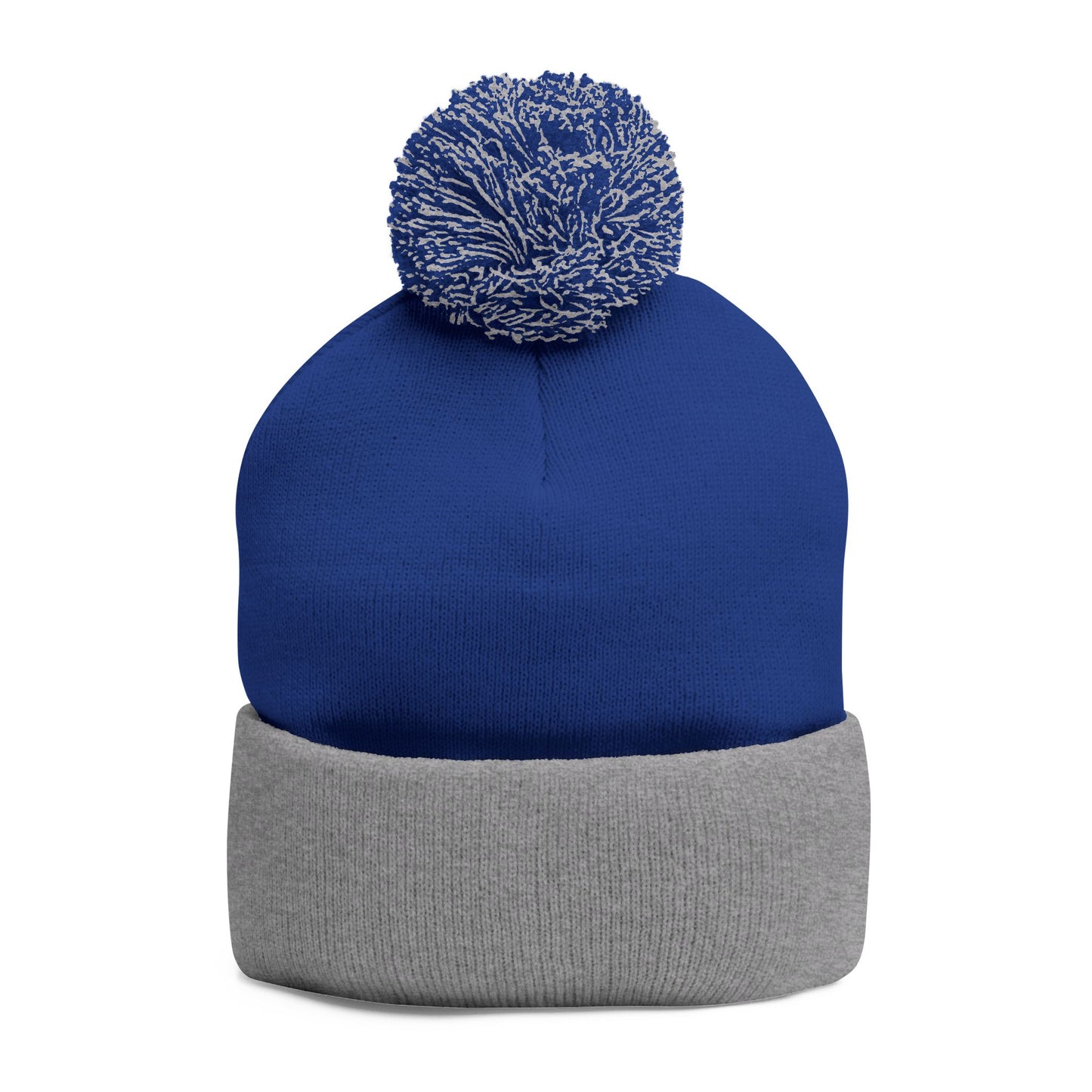 Cozy Embroidered Pom-Pom Knit Cap, Winter Hat for Men & Women, Holiday Gift Beanie, Cute Knitted Cap, Casual Headwear