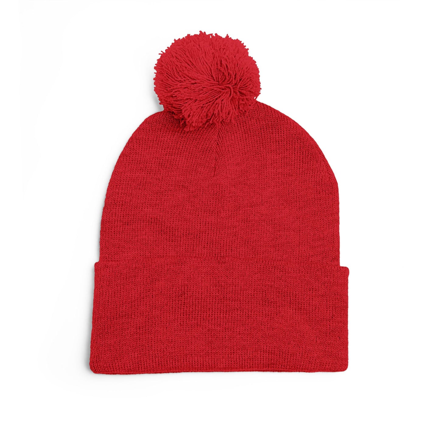 Cozy Embroidered Pom-Pom Knit Cap, Winter Hat for Men & Women, Holiday Gift Beanie, Cute Knitted Cap, Casual Headwear