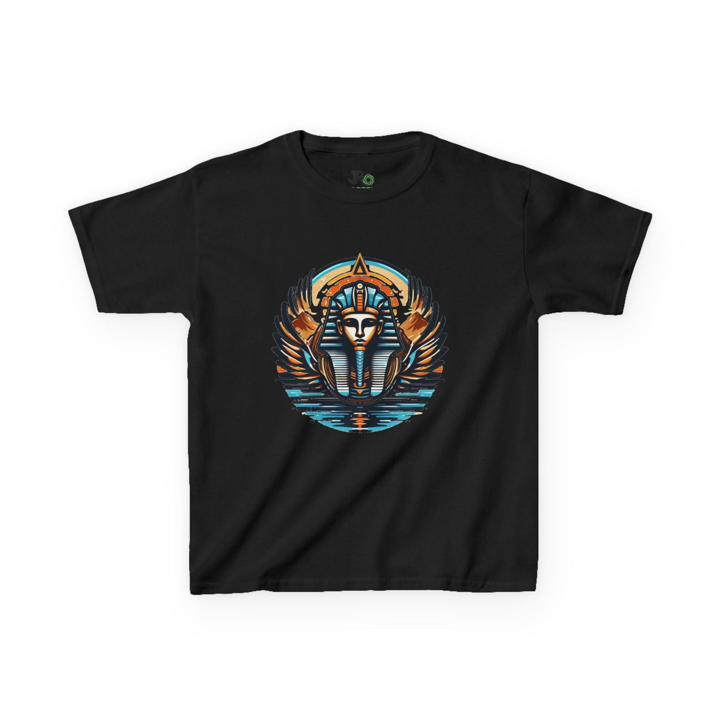 Pharaohs & Wings Tee - Kids Heavy Cotton™ Tee, Fun Egyptian Style Tee, Unique Kids Shirt, Birthday Gift, Adventure Tee