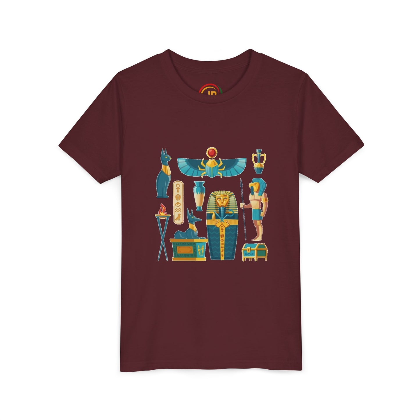 Youth Egyptian Mythology Tee, Fun Kids T-Shirt, Graphic Shirt for Boys and Girls, Birthday Gift, Cool Summer Tee