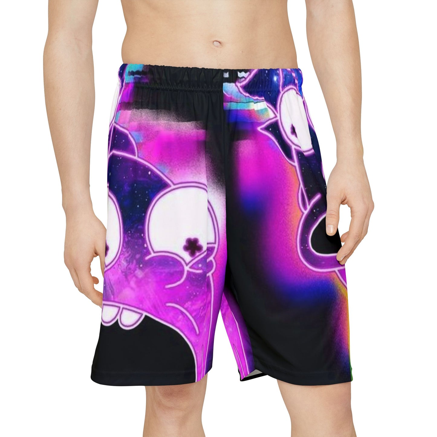 Vibrant Graphic Men's Sports Shorts - Perfect for Active Fun & Casual Style