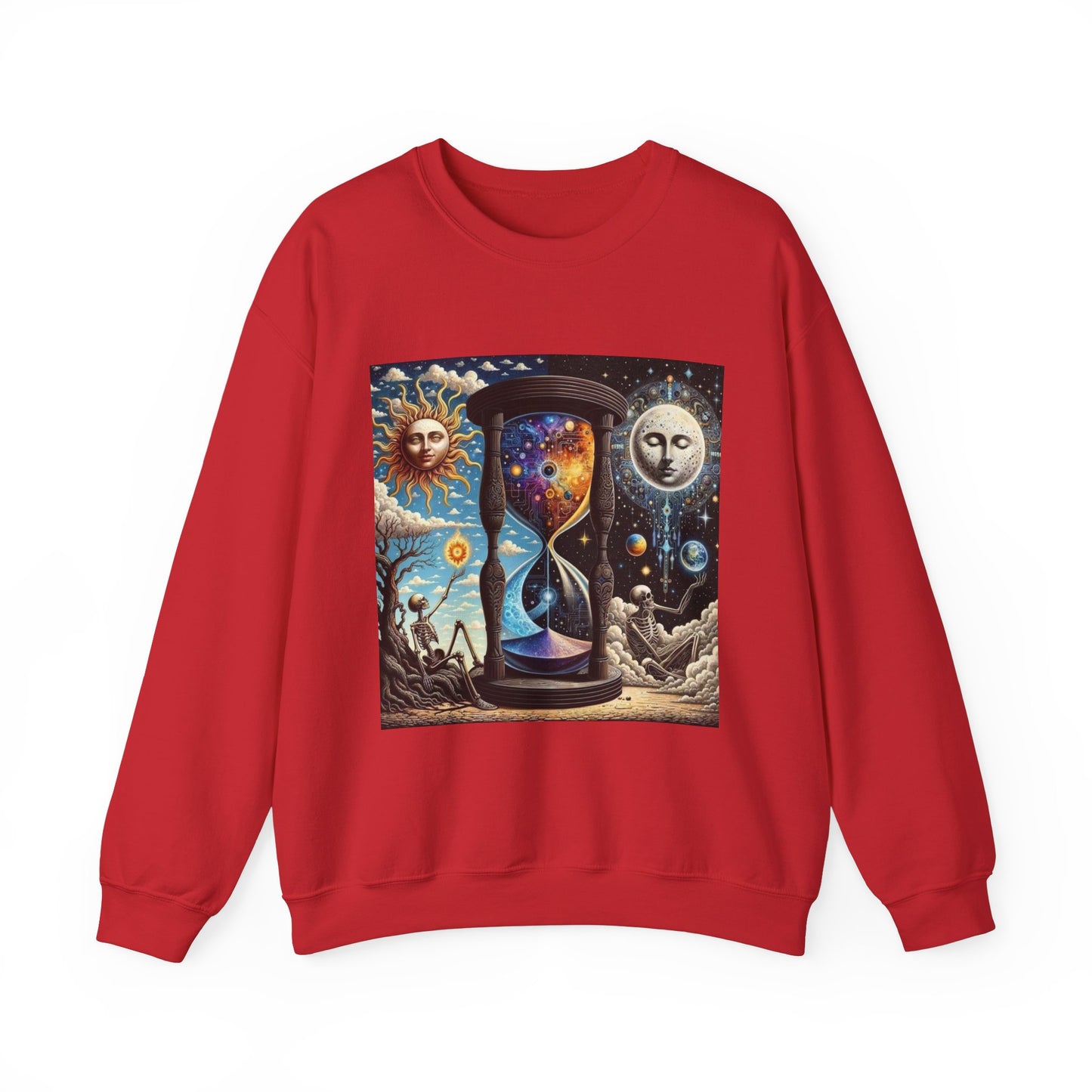 Cosmic Hourglass Sweatshirt, Unisex Heavy Blend Crewneck Sweatshirt, Astrology Sweatshirt, Celestial Sweatshirt, Gift for Space Lovers, Cool