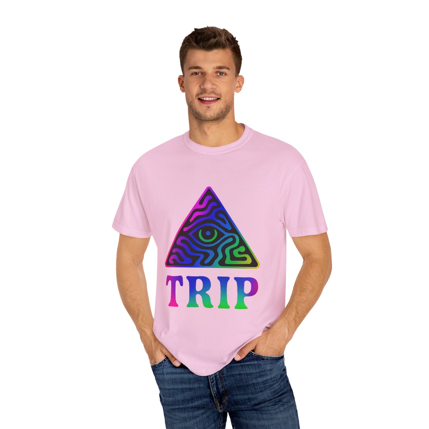 Psychedelic Trip T-Shirt, Unisex Graphic Tee, Retro Vibe Shirt, Festival Wear, Gift for Creative Souls