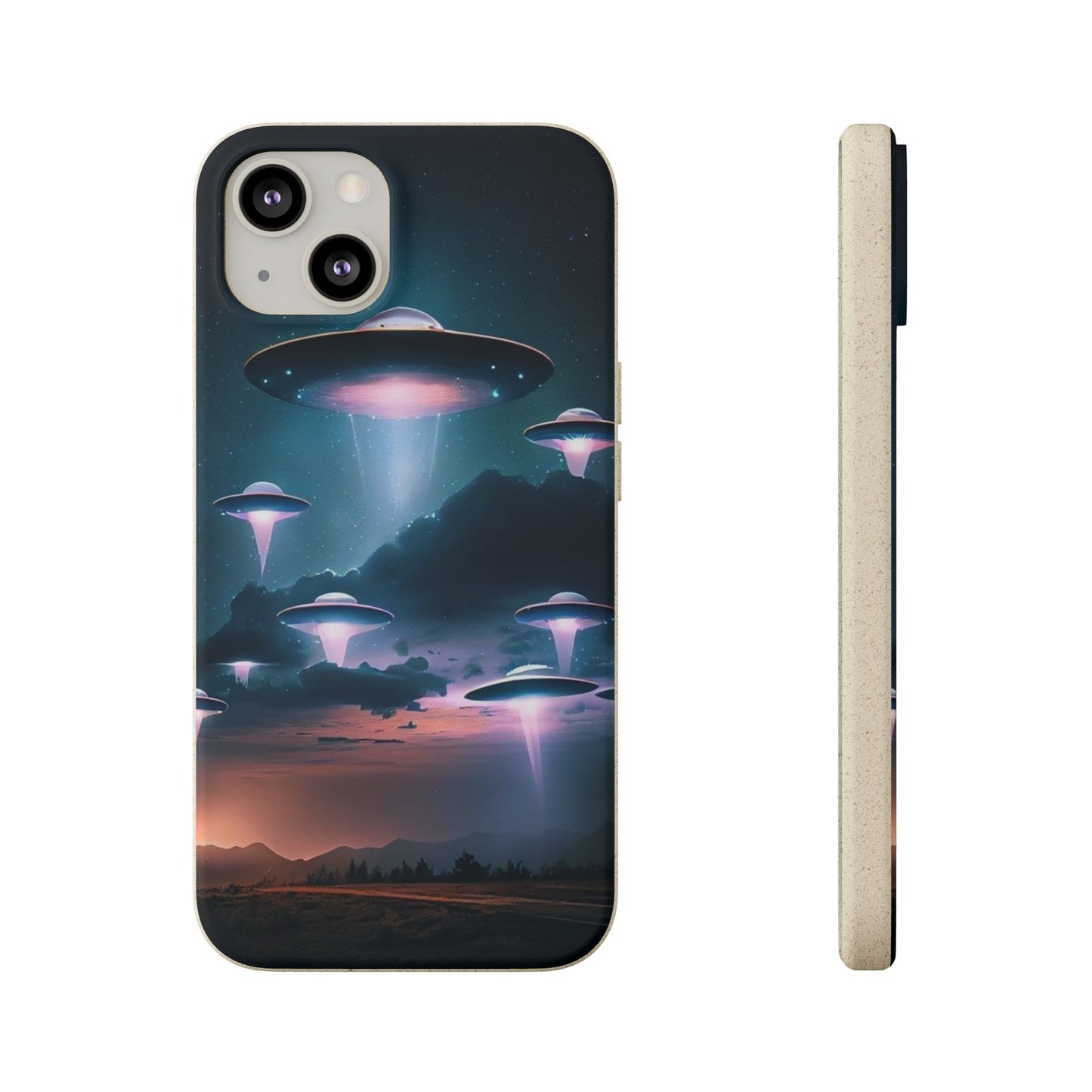 Biodegradable UFO Phone Case - Eco-Friendly and Stylish Design