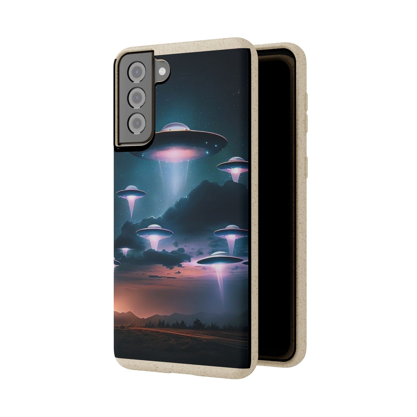 Biodegradable UFO Phone Case - Eco-Friendly and Stylish Design
