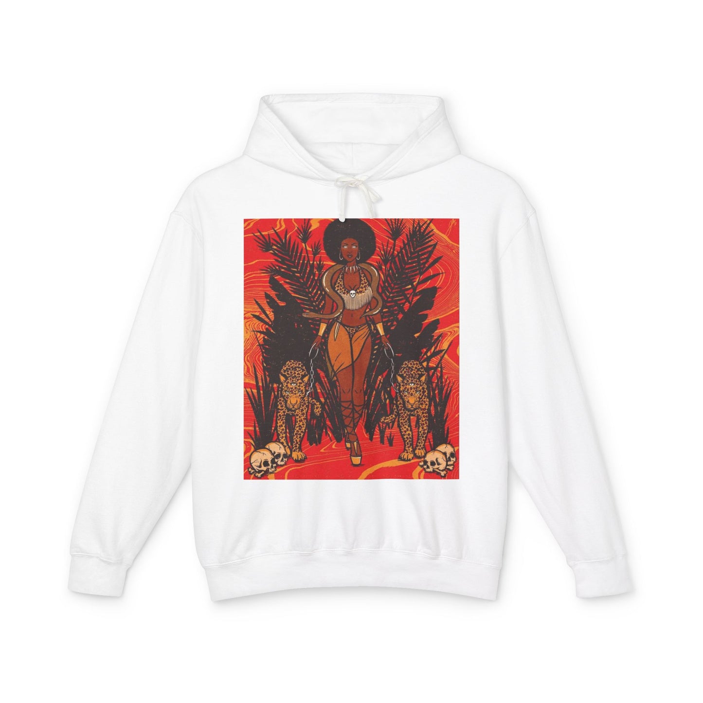 Bold Jungle Vibes Unisex Lightweight Hooded Sweatshirt