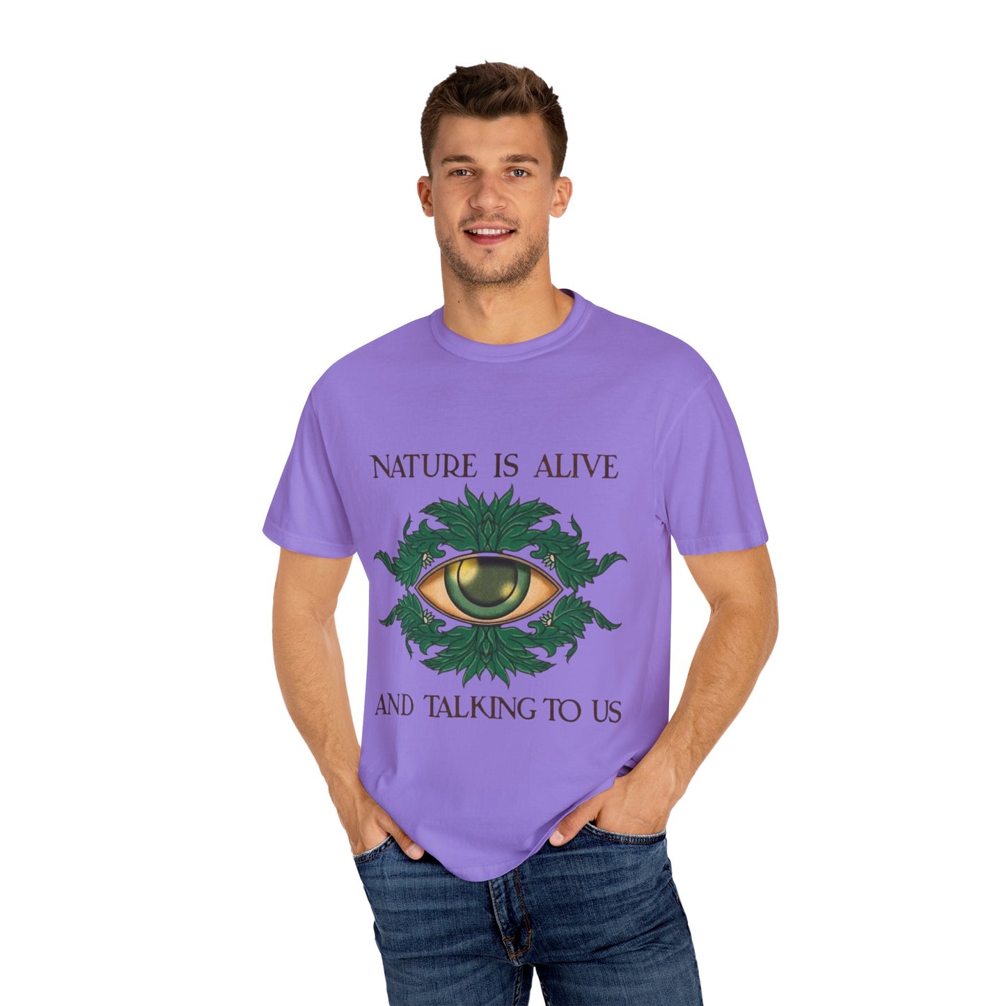 Nature-Inspired Unisex T-Shirt, Eco Friendly Tee, Nature Lover Gift, Casual Wear, Vintage Graphic Tee, Boho Style, Earth Day