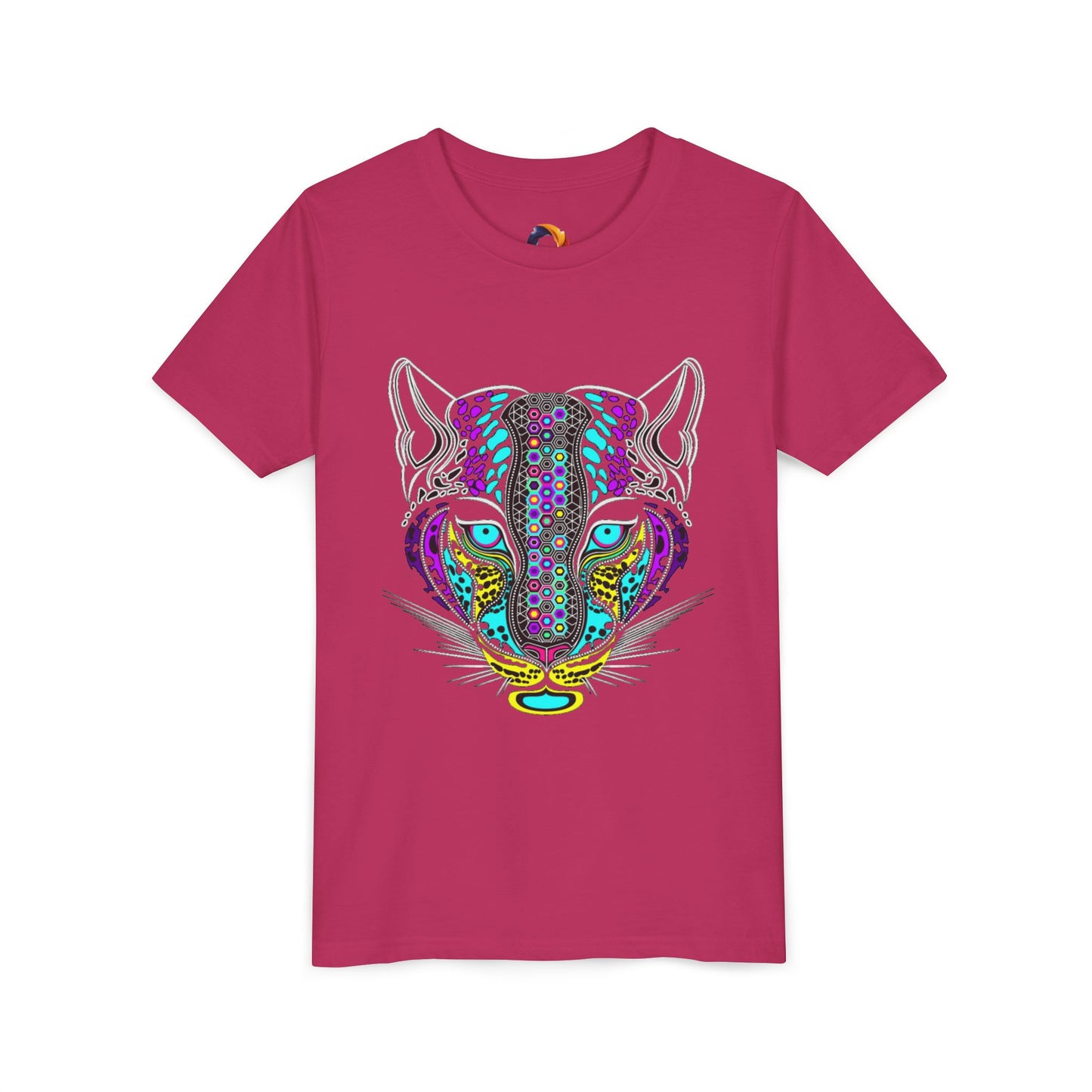 Colorful Tiger Youth Tee, Trendy Kids Shirt, Animal Lover Gift, Fun Birthday Apparel, Unique Graphic Tee