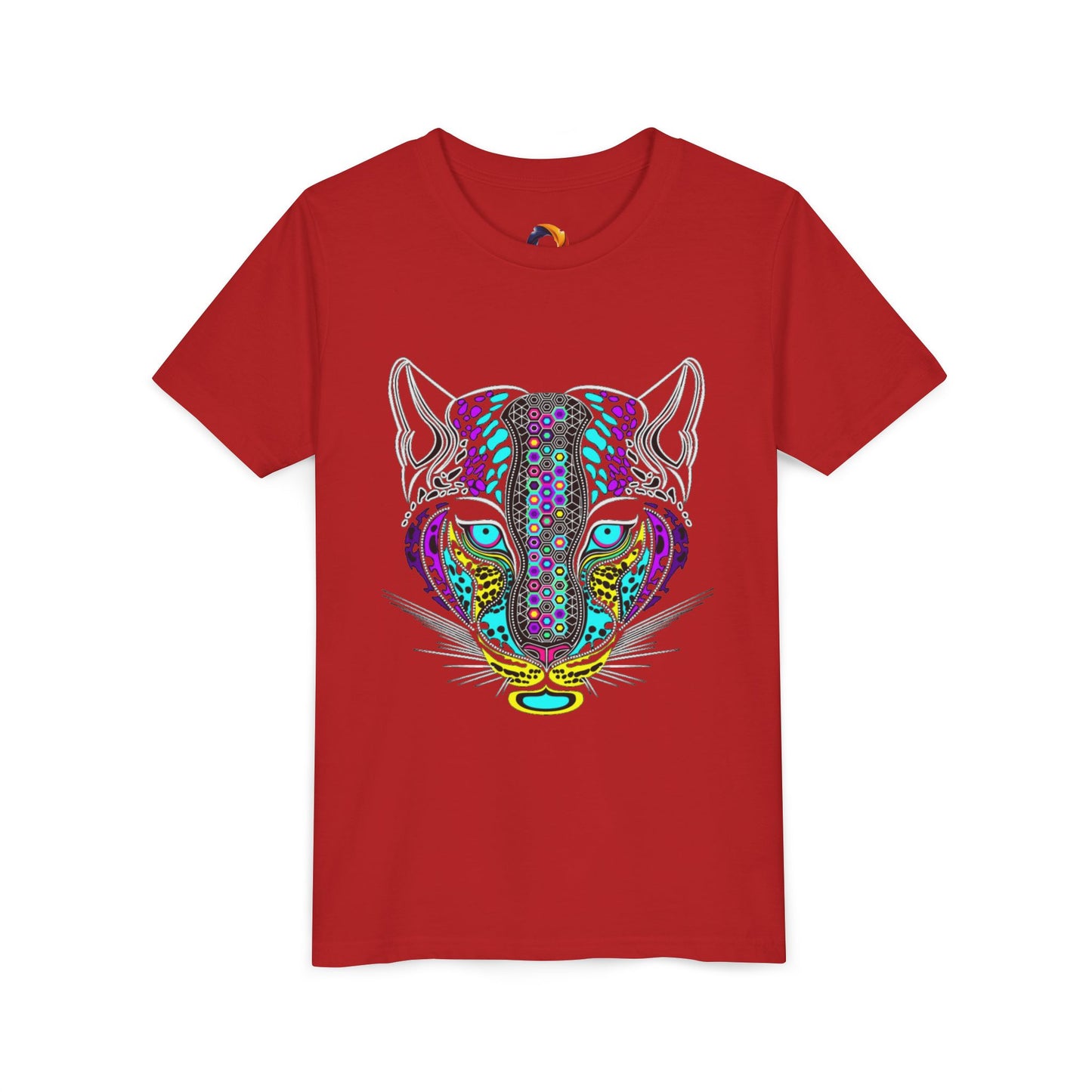 Colorful Tiger Youth Tee, Trendy Kids Shirt, Animal Lover Gift, Fun Birthday Apparel, Unique Graphic Tee