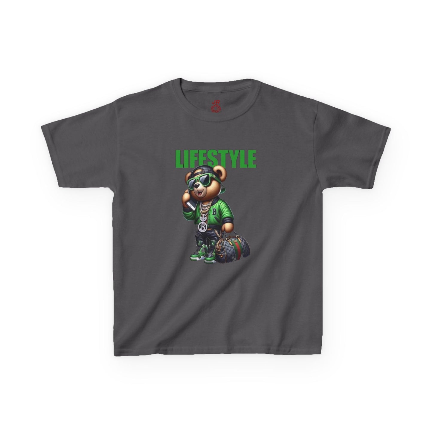 Kids Lifestyle Bear Graphic Tee, Cool Kids T-Shirt, Trendy Youth Shirt, Graphic Cotton Tee for Boys and Girls, Fun Casual Wear
