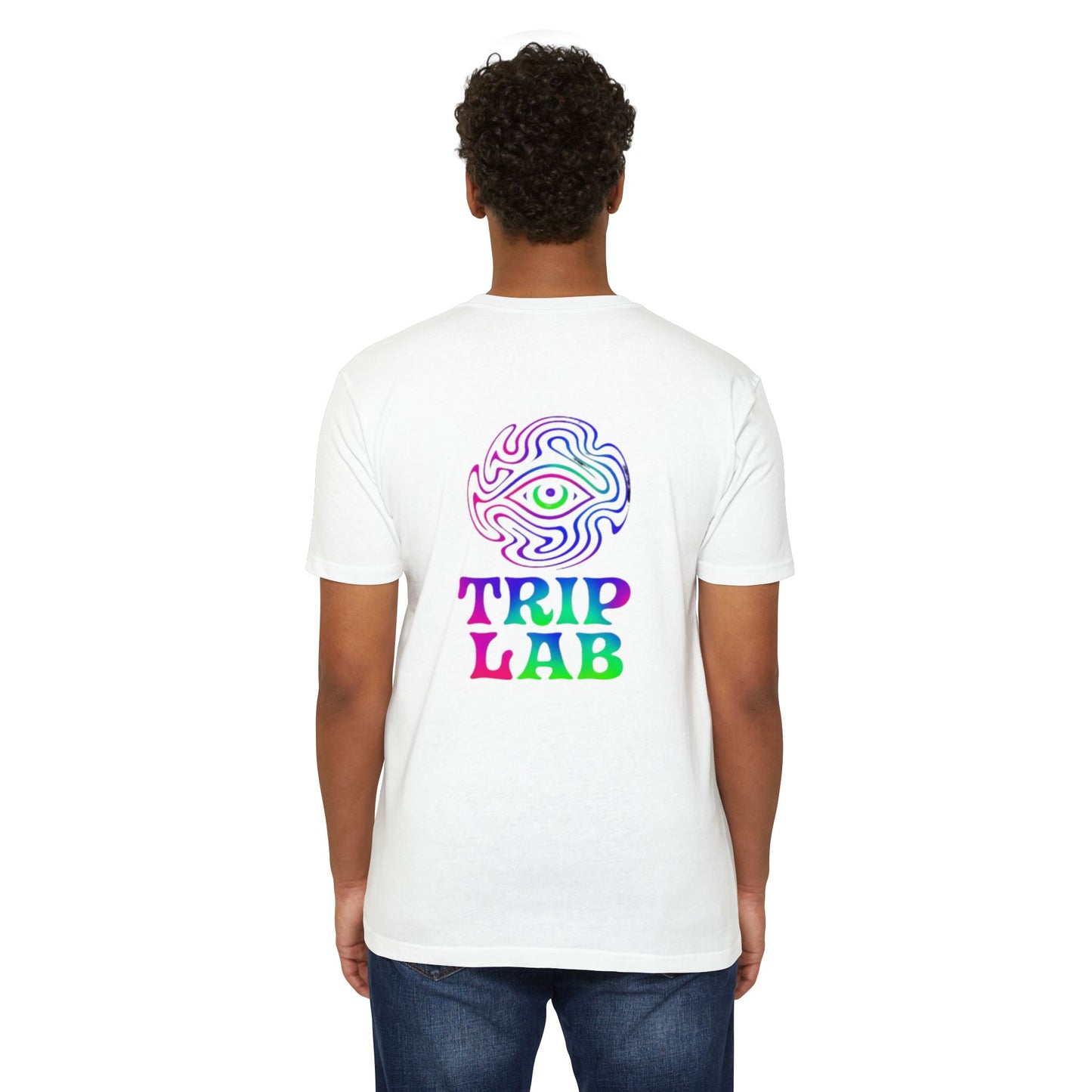 🫵Colorful Trip Lab Unisex👍 T-Shirt, Psychedelic Tee, Casual Wear, Music Festival Top, Gift for Adventure Lovers