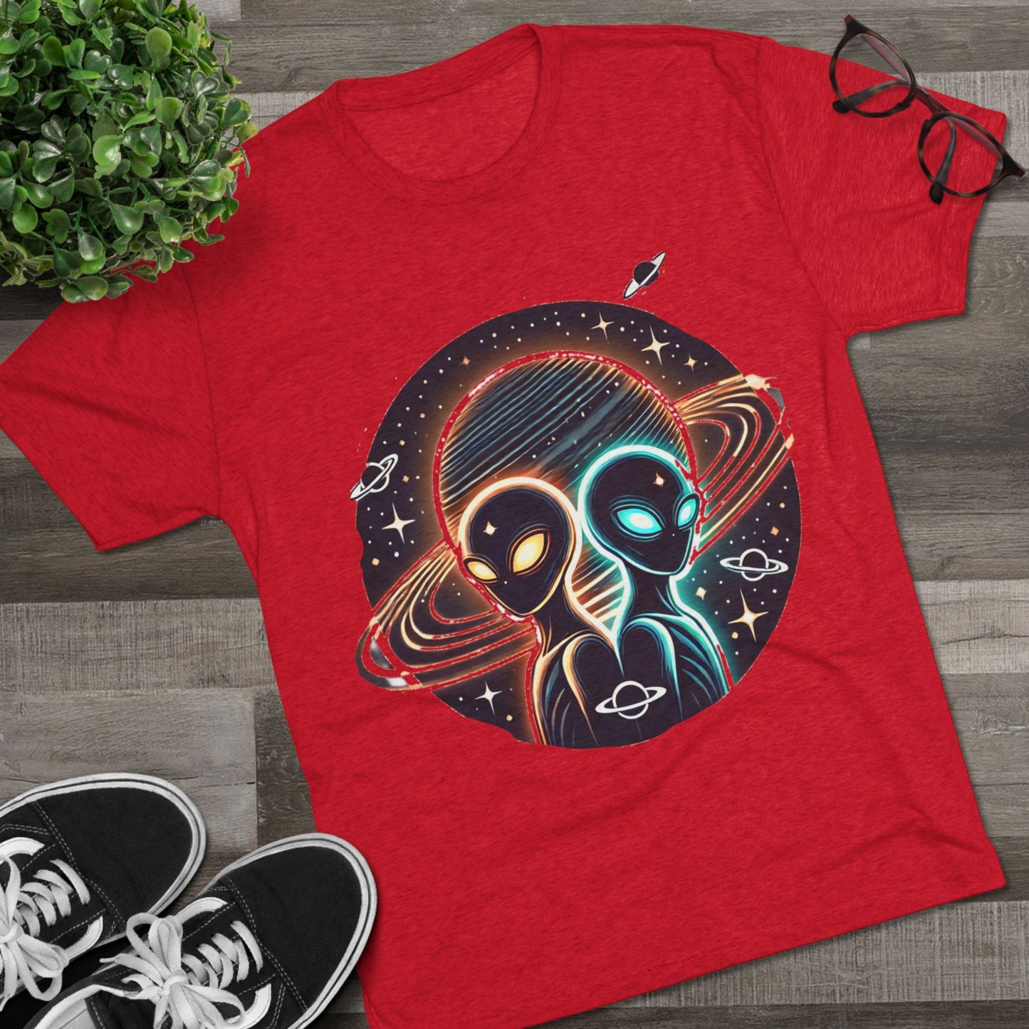 Cosmic Alien Crew Tee - Perfect for Space Lovers, Sci-Fi Fans, Unique Gift for Birthdays, Casual Wear, Everyday Comfort