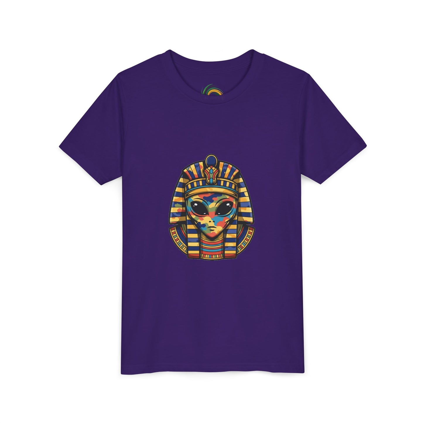 Colorful Pharaoh Youth Tee - Fun Gift, Apparel, Kids Fashion, Egyptian Theme, Summer Wear