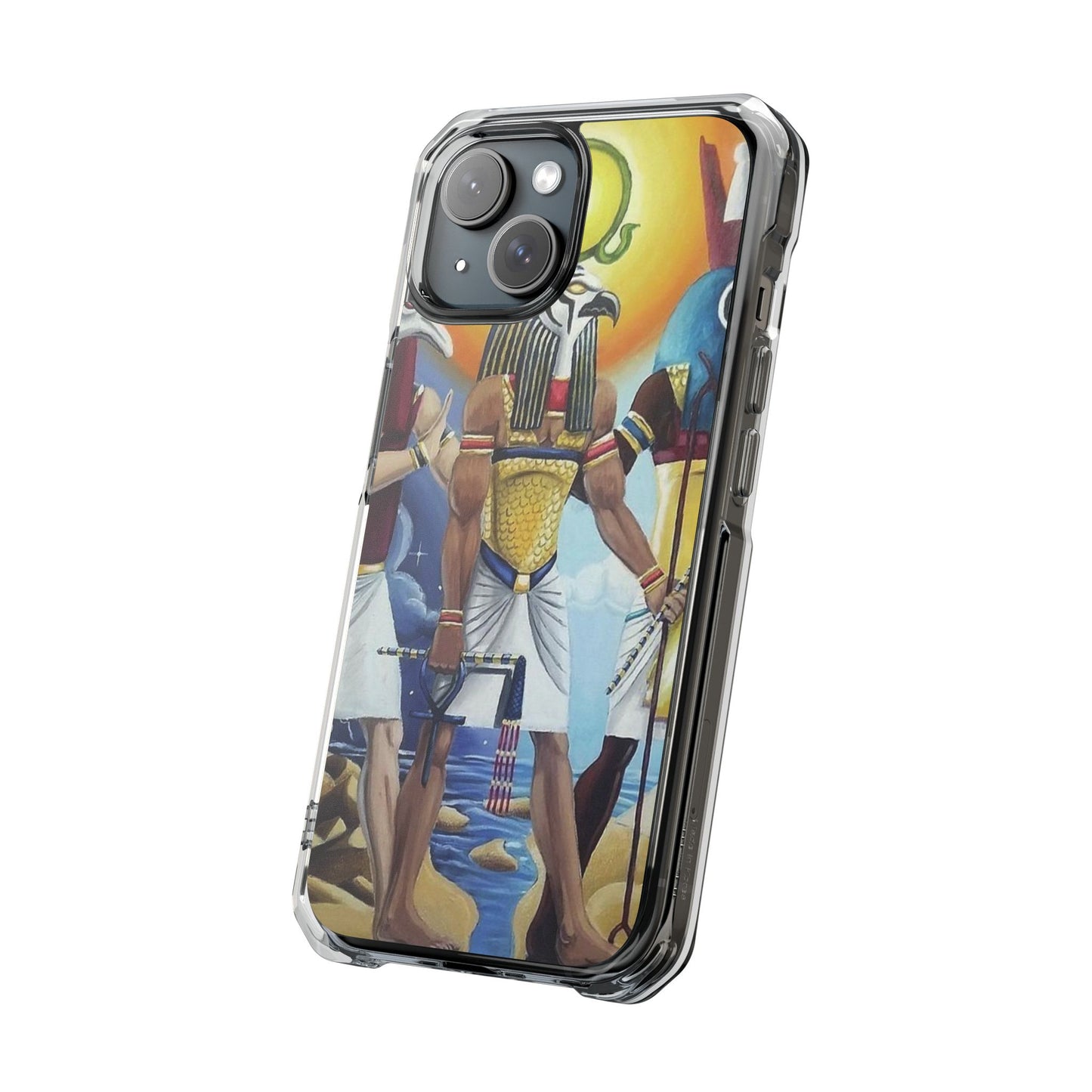 Egyptian Art Phone Case - Magnetic Clear Impact Case for Stylish Protection