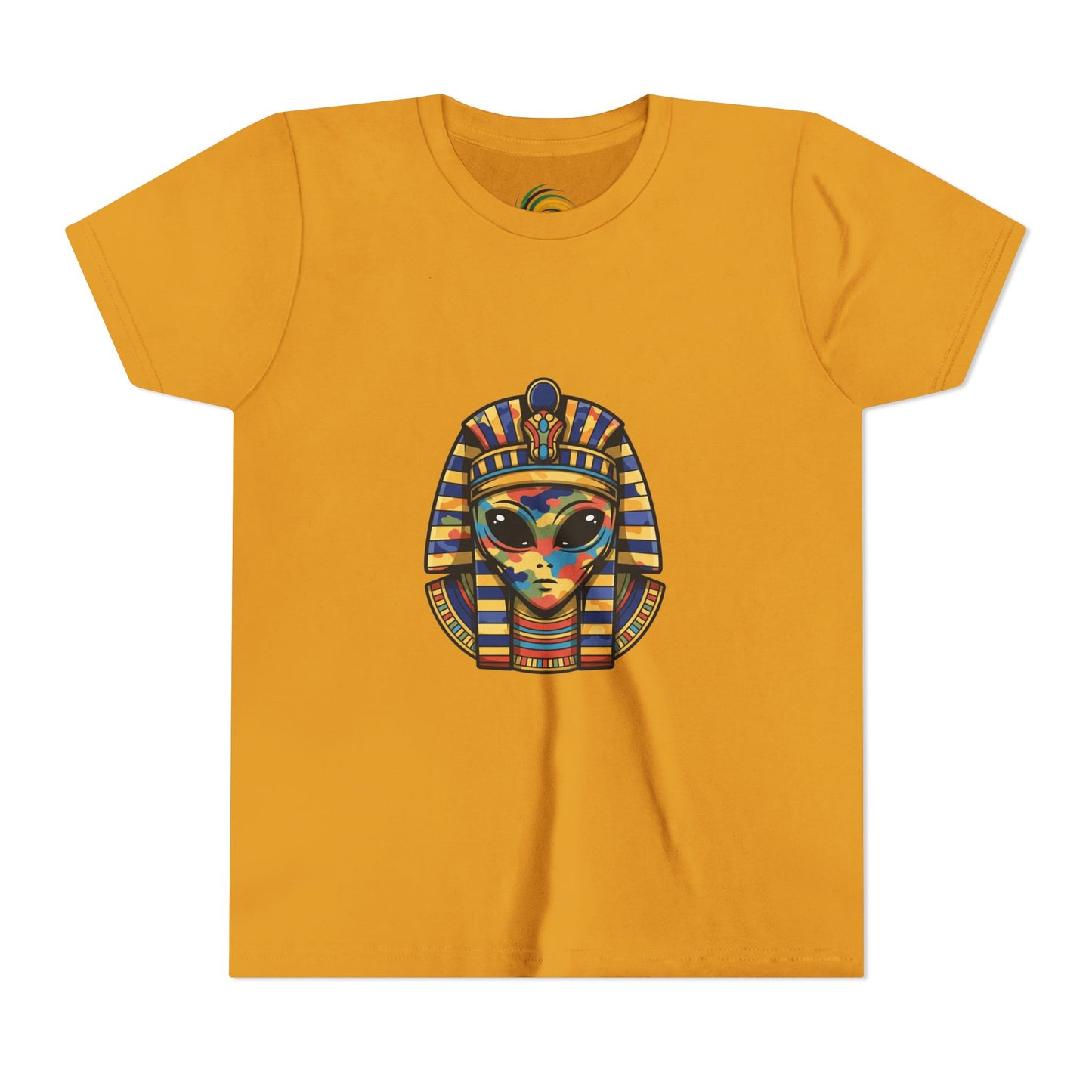 Colorful Pharaoh Youth Tee - Fun Gift, Apparel, Kids Fashion, Egyptian Theme, Summer Wear