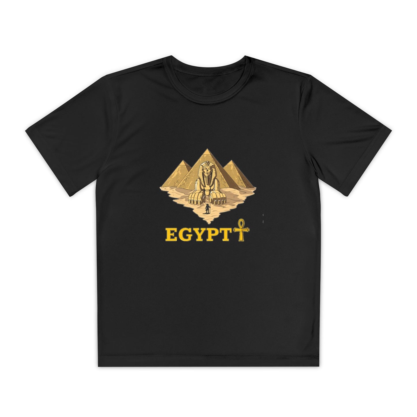 Egyptian Pyramid Youth Tee, Cool Shirt for Kids, Vintage Style Cotton Top, Gift for Birthdays, Travel Enthusiasts, Summer Wear