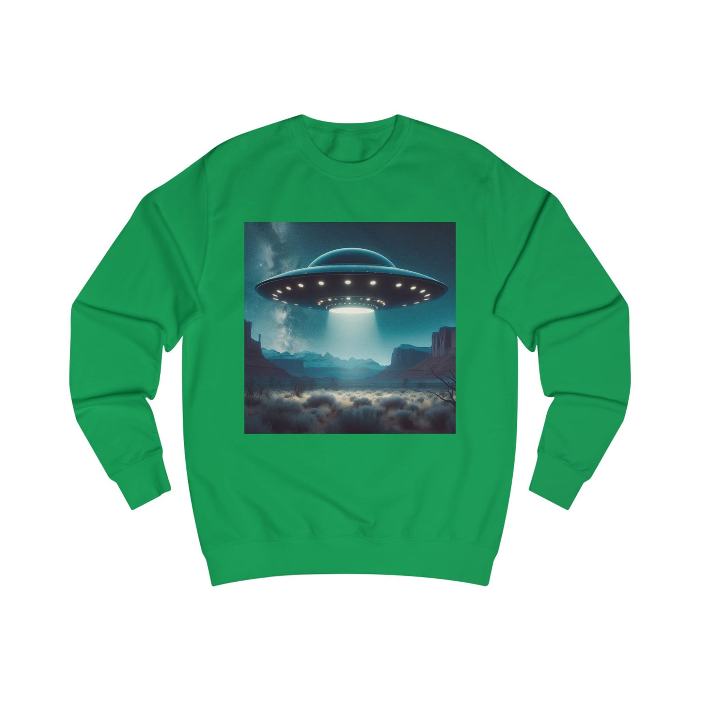 Cosmic UFO Unisex Sweatshirt | Fun Sci-Fi Apparel for Space Lovers, Perfect for Gift, Casual Wear, Fall Days, Geek Fashion