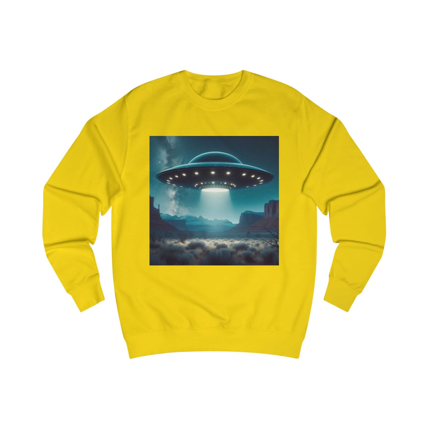 Cosmic UFO Unisex Sweatshirt | Fun Sci-Fi Apparel for Space Lovers, Perfect for Gift, Casual Wear, Fall Days, Geek Fashion