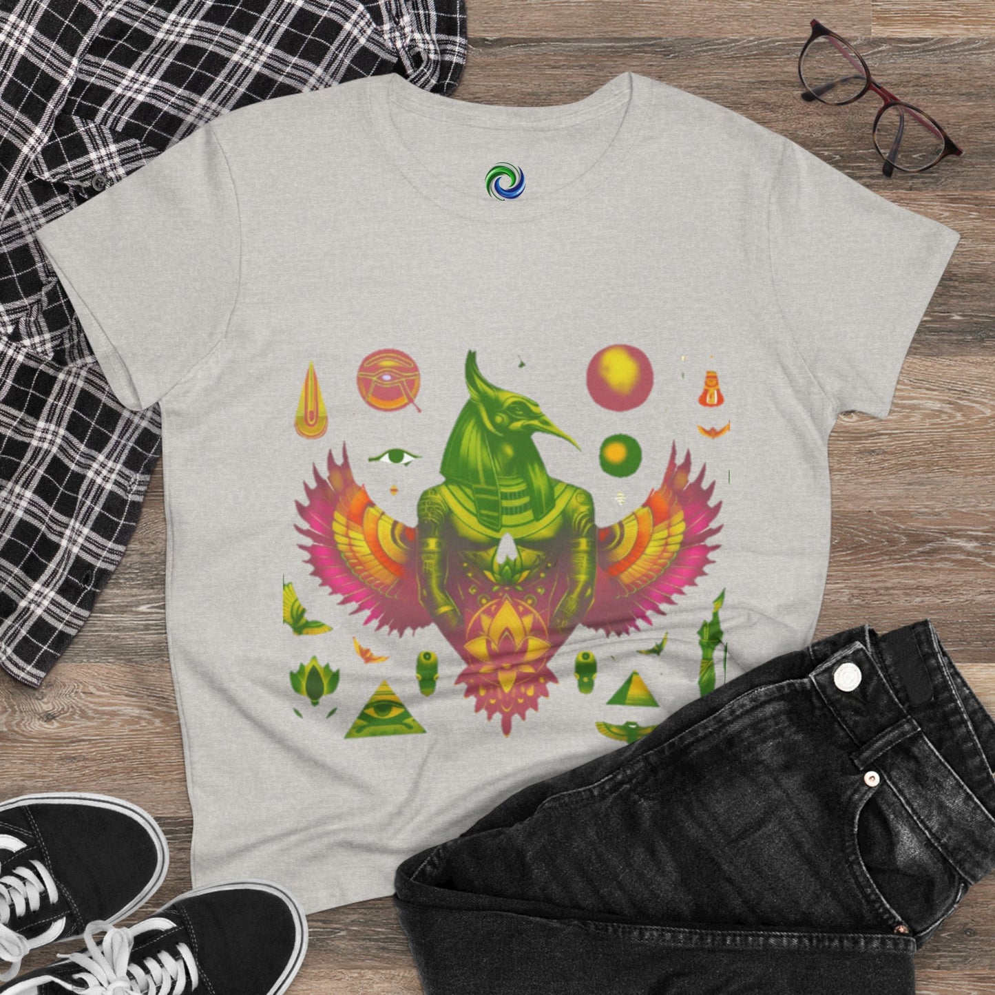 Vibrant Graphic Tee for Free Spirits, Boho Style Shirt, Unique Casual Wear, Perfect for Festivals, Summer Outings, Gifts