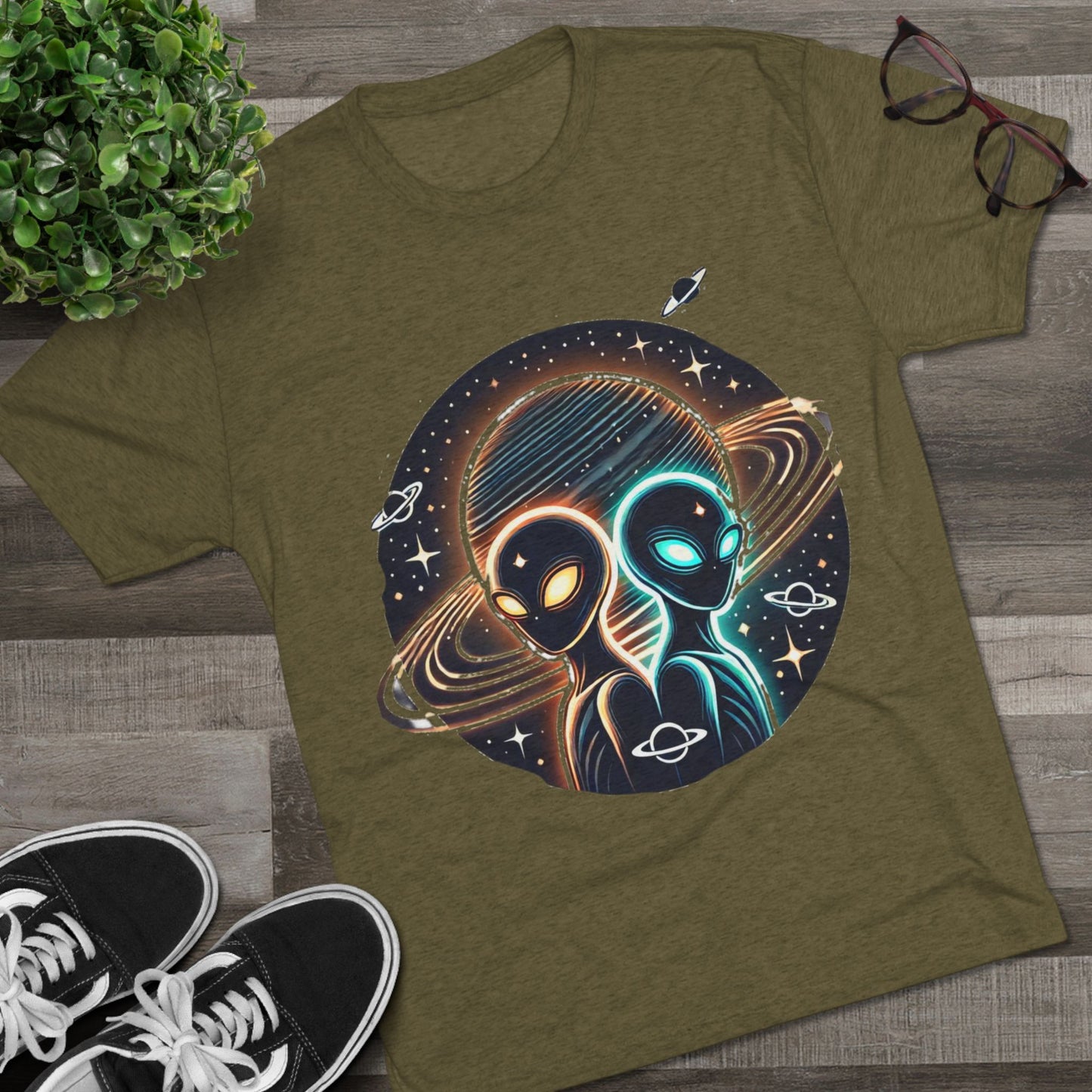 Cosmic Alien Crew Tee - Perfect for Space Lovers, Sci-Fi Fans, Unique Gift for Birthdays, Casual Wear, Everyday Comfort
