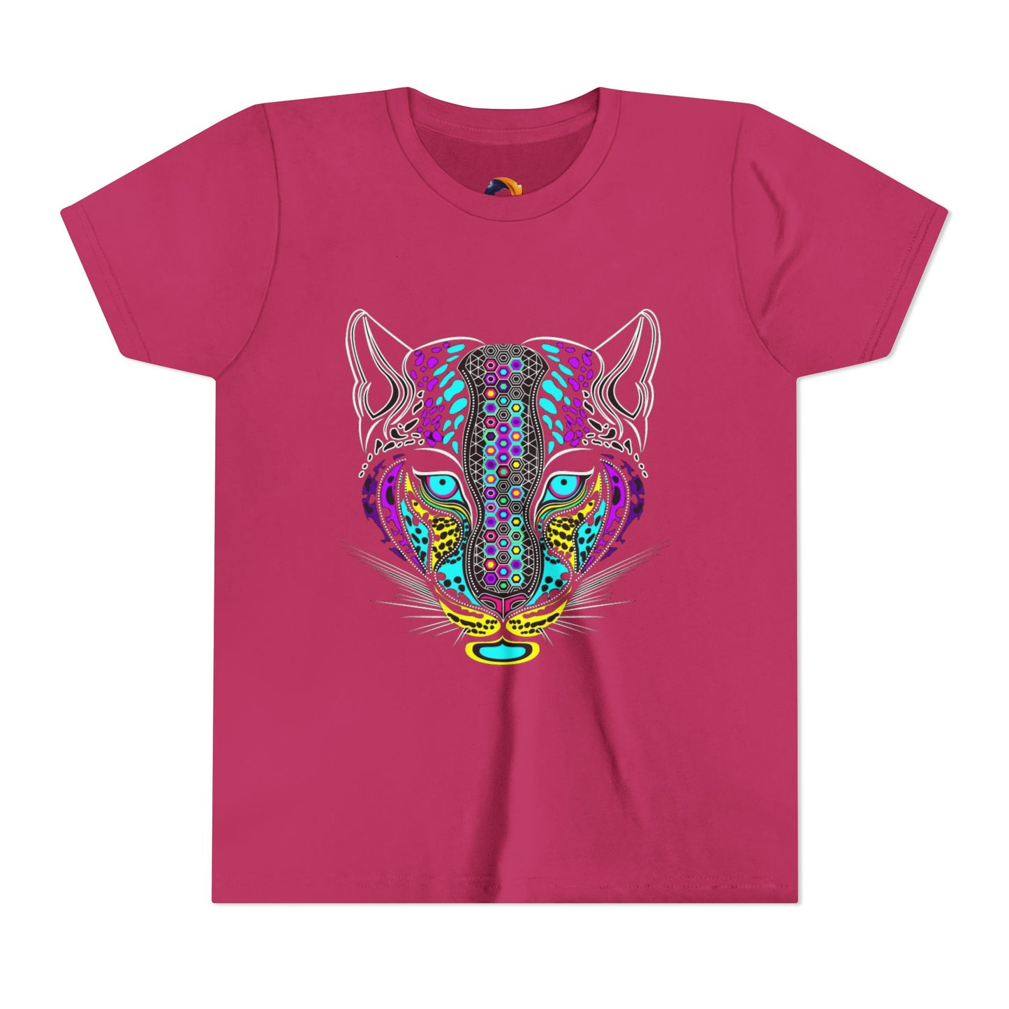 Colorful Tiger Youth Tee, Trendy Kids Shirt, Animal Lover Gift, Fun Birthday Apparel, Unique Graphic Tee
