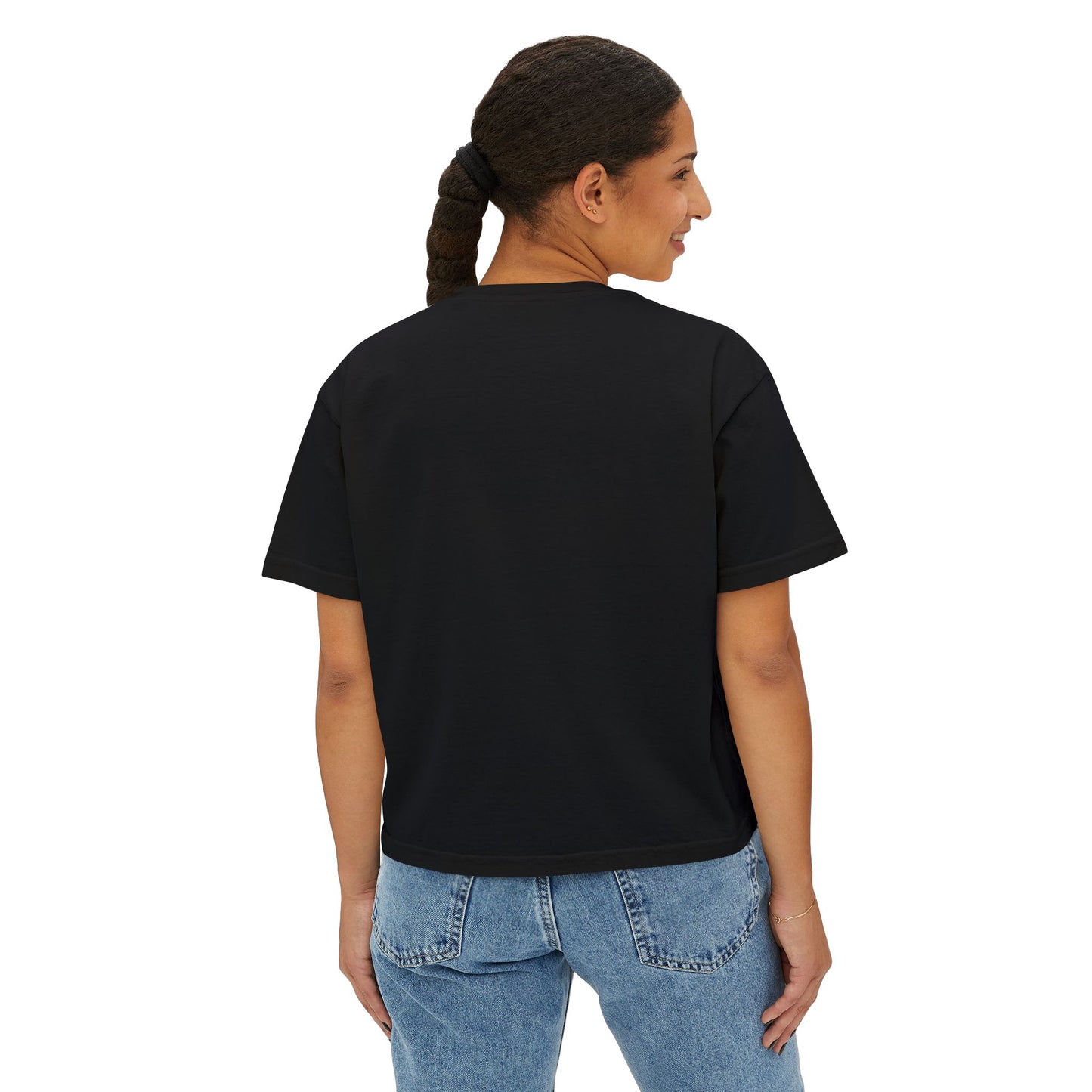 Vibrant Sun Graphic Women's Boxy Tee, Boho T-Shirt, Summer Apparel, Festival Wear, Gifts for Her