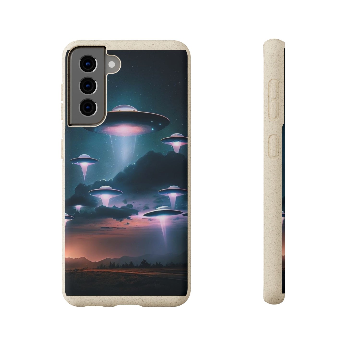 Biodegradable UFO Phone Case - Eco-Friendly and Stylish Design