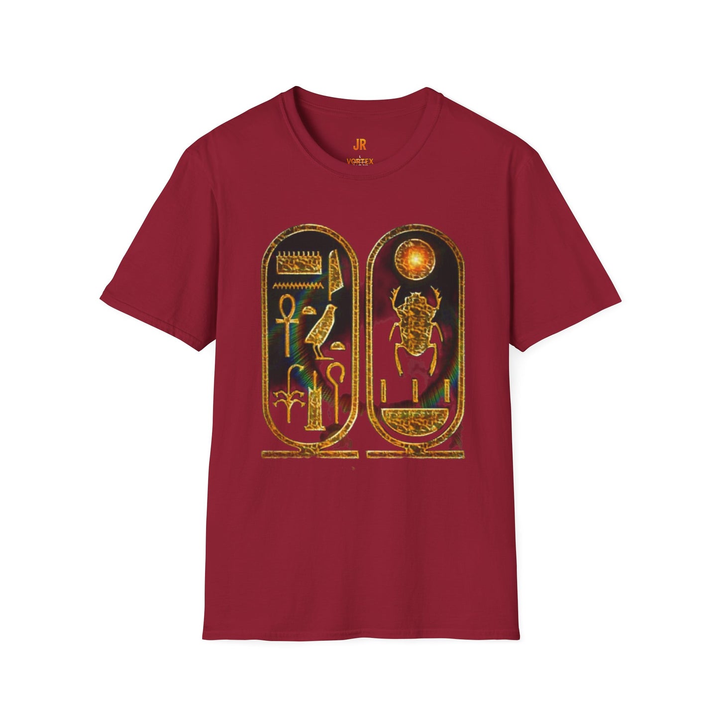 Vintage Egyptian Art Unisex Softstyle T-Shirt - Retro Graphic Tee, Unisex Casual Wear, Unique Gift for History Lovers, Summer Essential