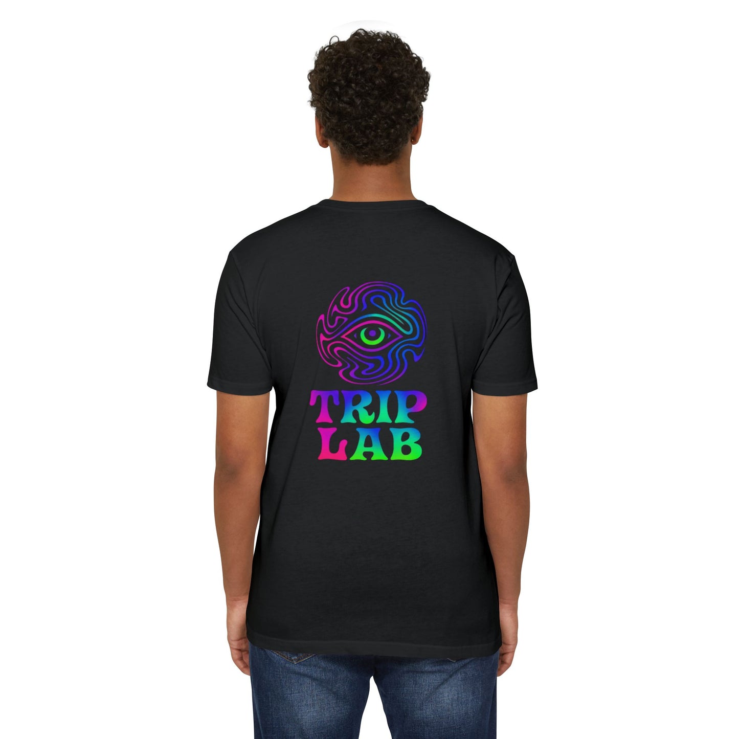 🫵Colorful Trip Lab Unisex👍 T-Shirt, Psychedelic Tee, Casual Wear, Music Festival Top, Gift for Adventure Lovers