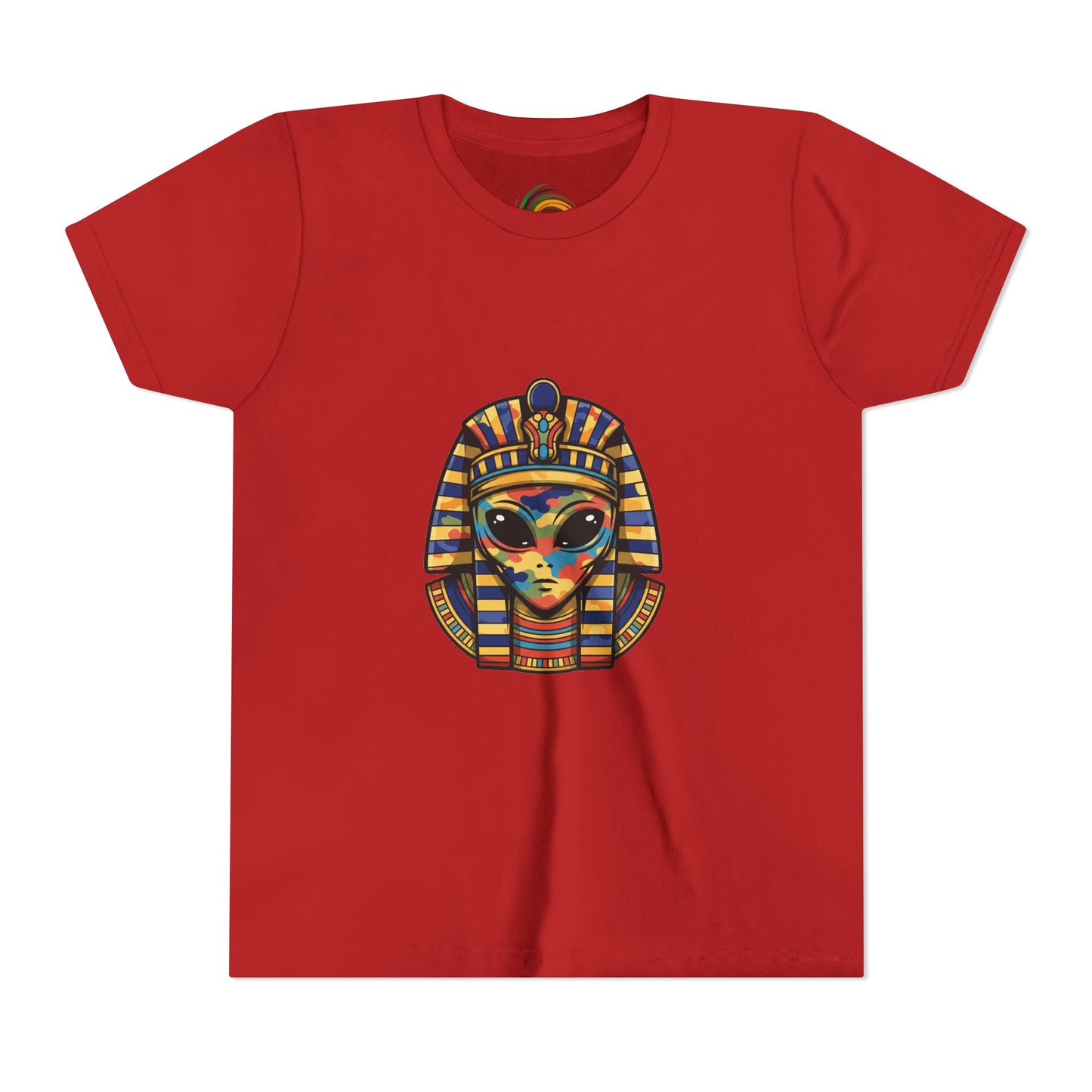 Colorful Pharaoh Youth Tee - Fun Gift, Apparel, Kids Fashion, Egyptian Theme, Summer Wear