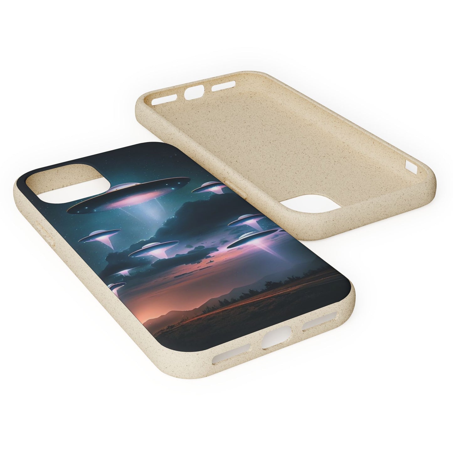 Biodegradable UFO Phone Case - Eco-Friendly and Stylish Design