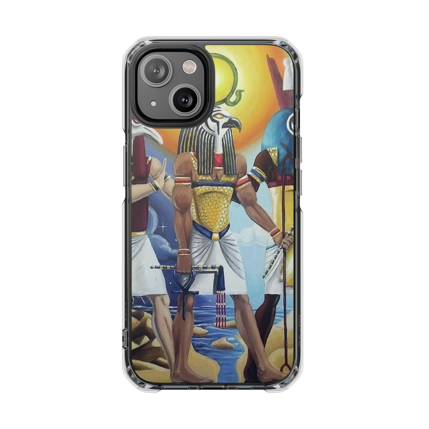 Egyptian Art Phone Case - Magnetic Clear Impact Case for Stylish Protection