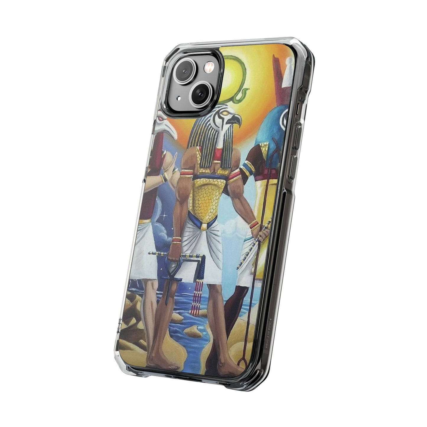 Egyptian Art Phone Case - Magnetic Clear Impact Case for Stylish Protection