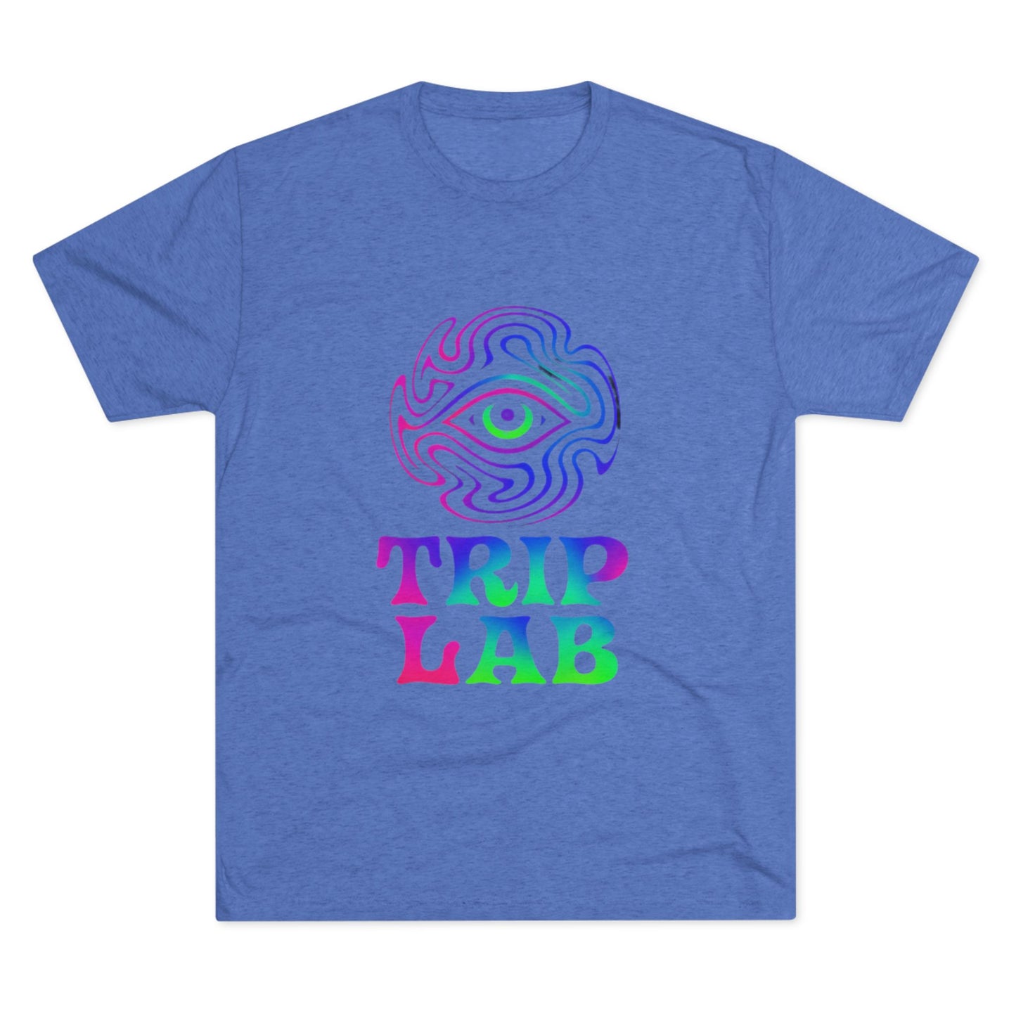 Colorful Psychedelic Tee - Trip Lab Unisex Crew Shirt, Festival Wear, Gift for Him or Her, Summer Wardrobe, Boho Style T-Shirt