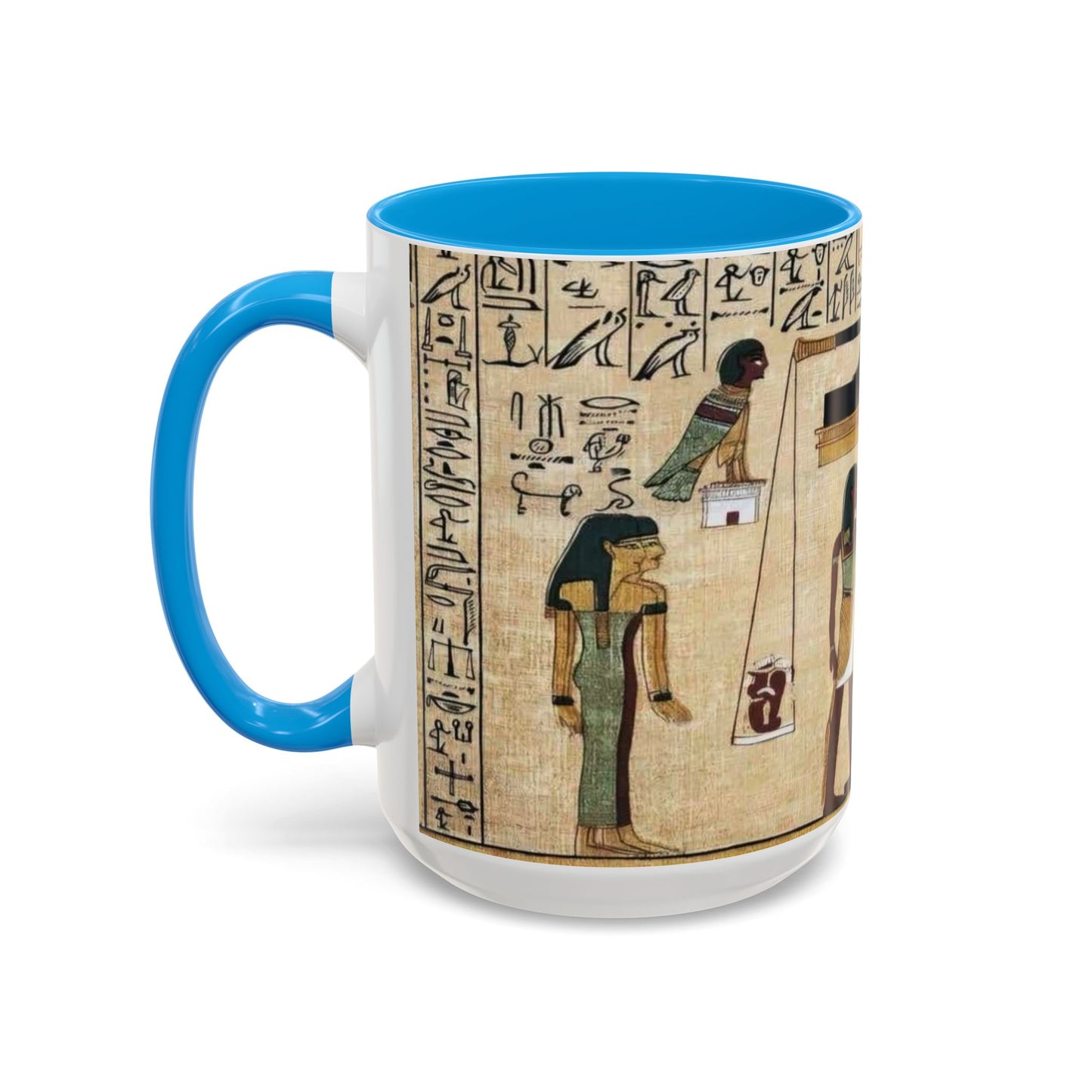 Ancient Egyptian Themed Coffee Mug - Colorful 11oz & 15oz | Unique Art Gift for History Lovers