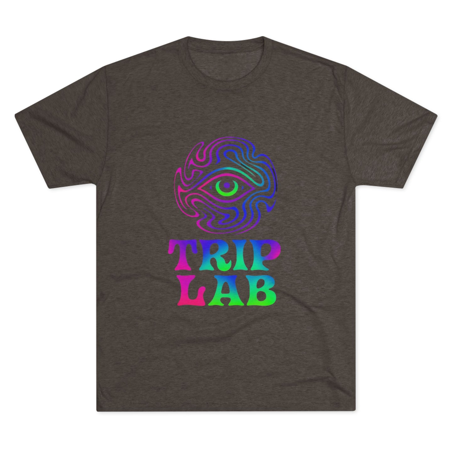 Colorful Psychedelic Tee - Trip Lab Unisex Crew Shirt, Festival Wear, Gift for Him or Her, Summer Wardrobe, Boho Style T-Shirt