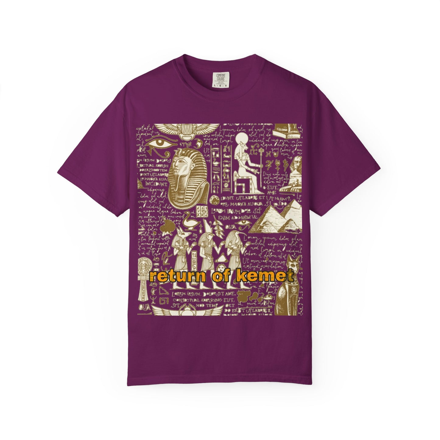 Egyptian-Inspired Unisex T-Shirt - Retro Vibe, Perfect for Music Lovers, Festivals, Gifts, Casual Wear, Vintage Style
