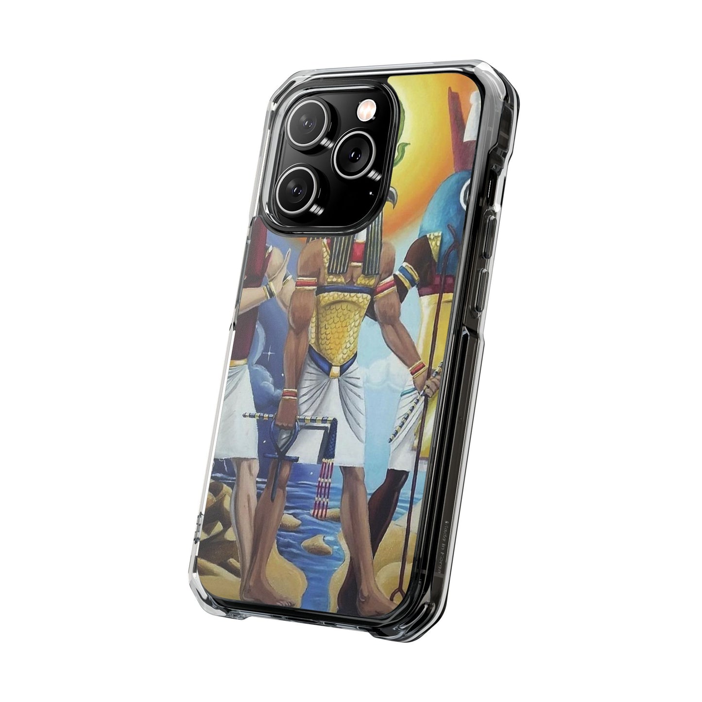 Egyptian Art Phone Case - Magnetic Clear Impact Case for Stylish Protection