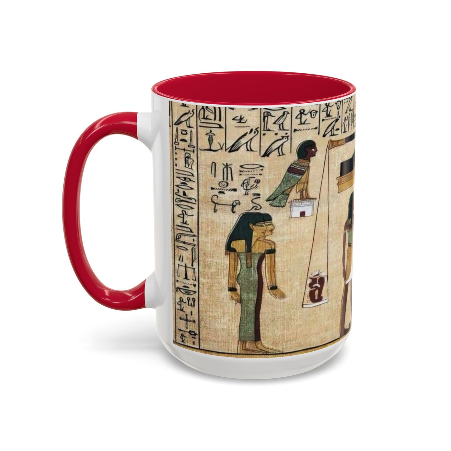 Ancient Egyptian Themed Coffee Mug - Colorful 11oz & 15oz | Unique Art Gift for History Lovers