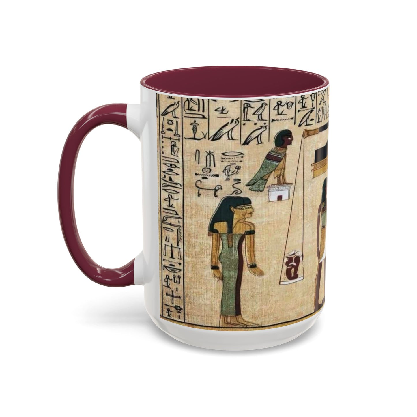 Ancient Egyptian Themed Coffee Mug - Colorful 11oz & 15oz | Unique Art Gift for History Lovers