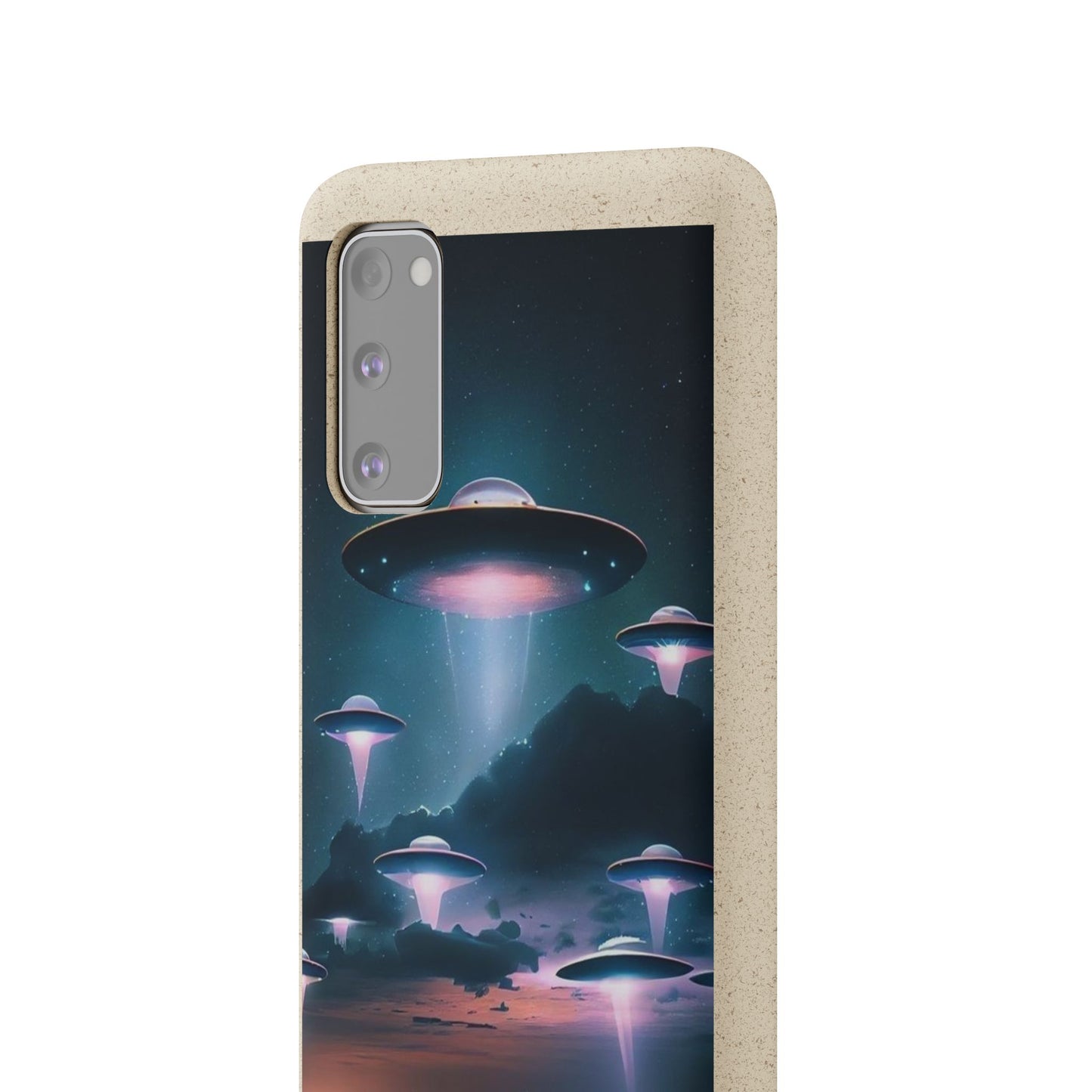 Biodegradable UFO Phone Case - Eco-Friendly and Stylish Design