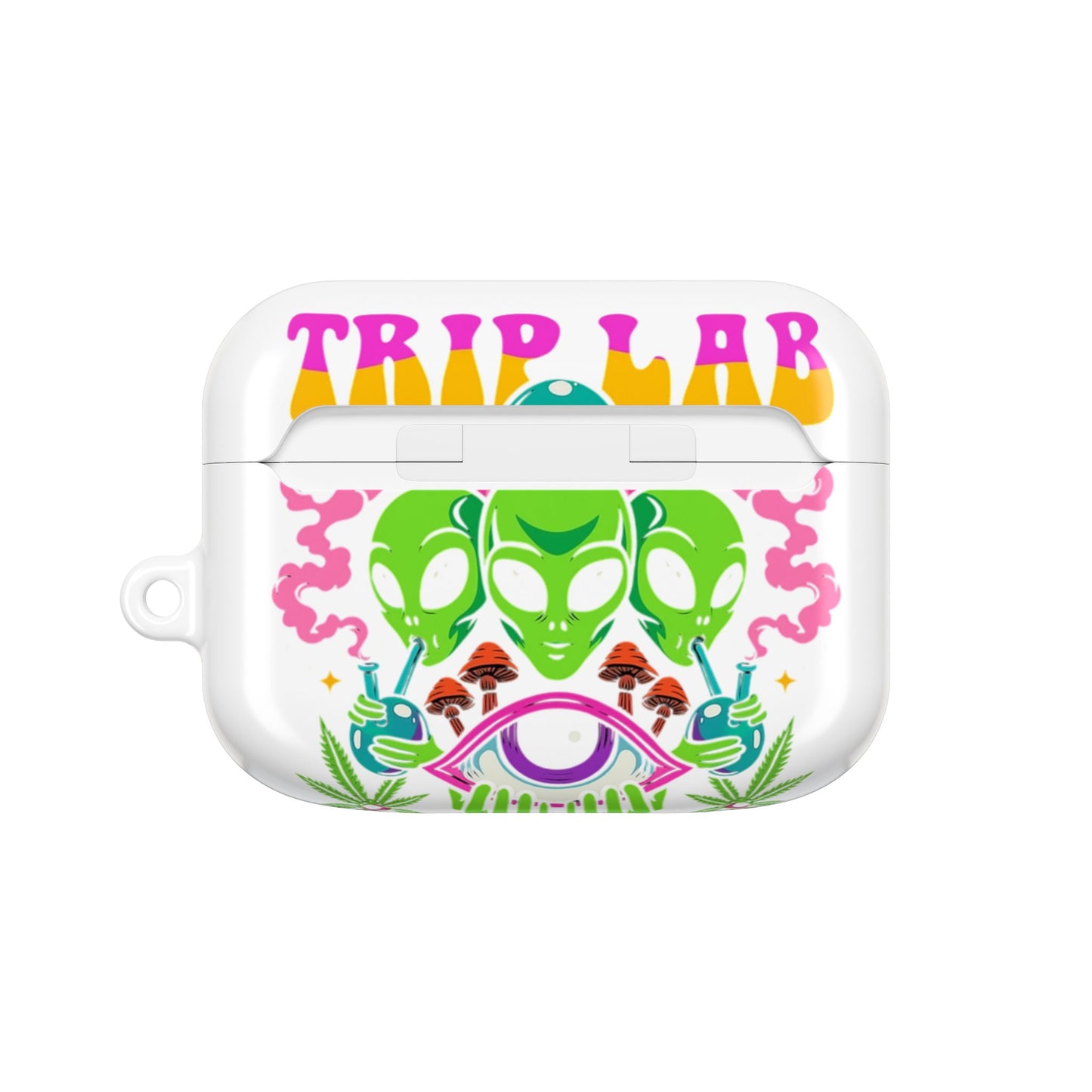 Trendy Alien AirPod Case, Cool Tech Accessory, Gift for Music Lovers, Unique Phone Accessories, Fun Aesthetic Decor, Trip Lab Design