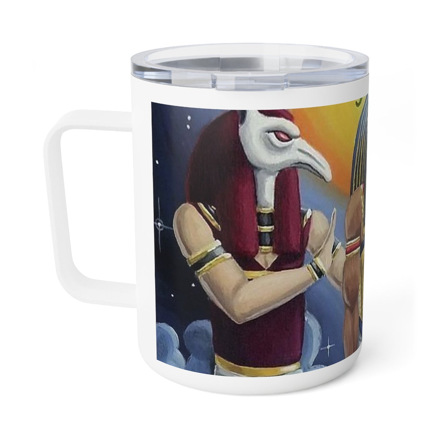Egyptian Coffee Mug, 10oz, Perfect for Coffee Lovers, Gifts for Holidays, Unique Artwork, Creative Home Decor,