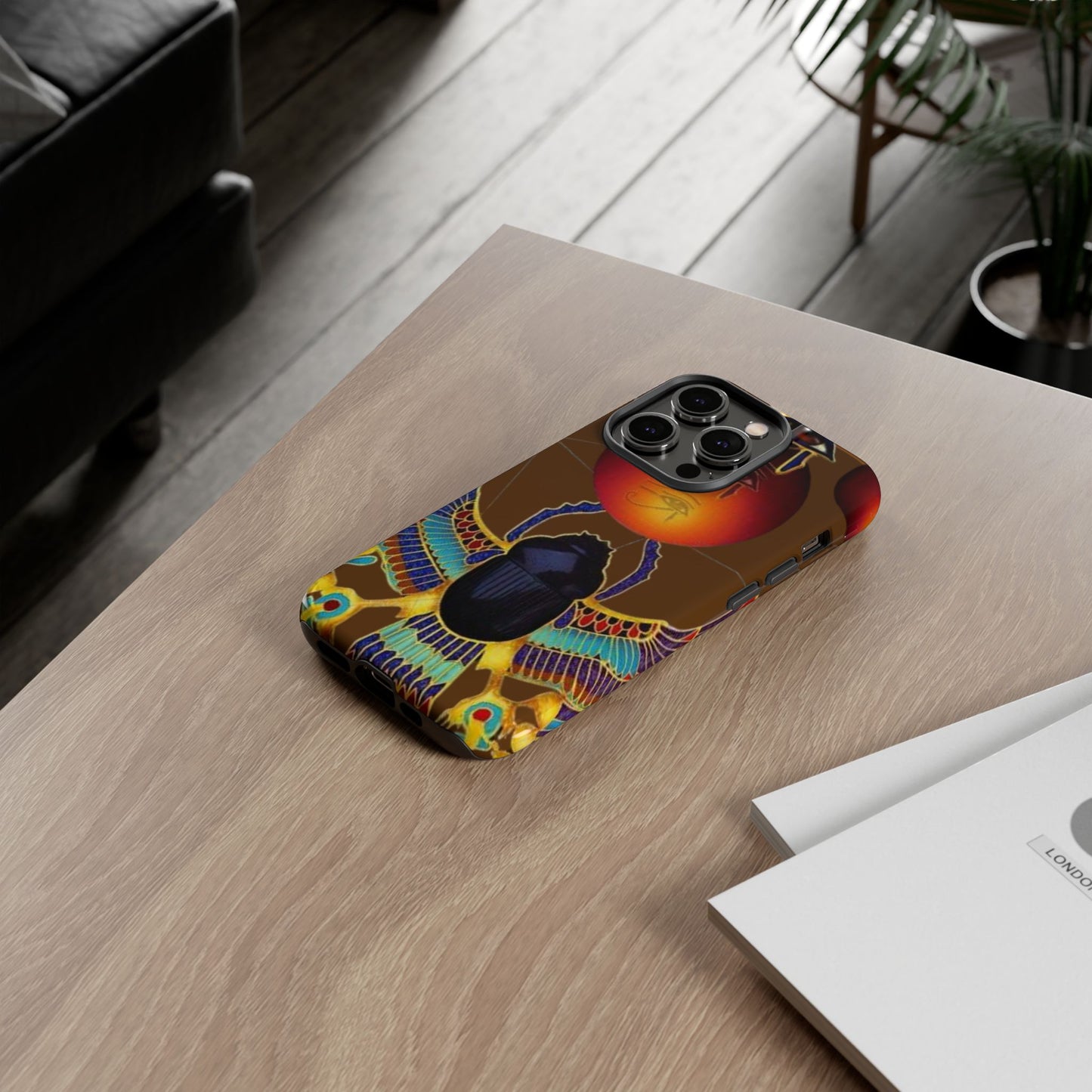 Egyptian Scarab Phone Case | Tough Cases for Unique Style, Protective Cases, Artistic Phone Covers, Gifts for Art Lovers