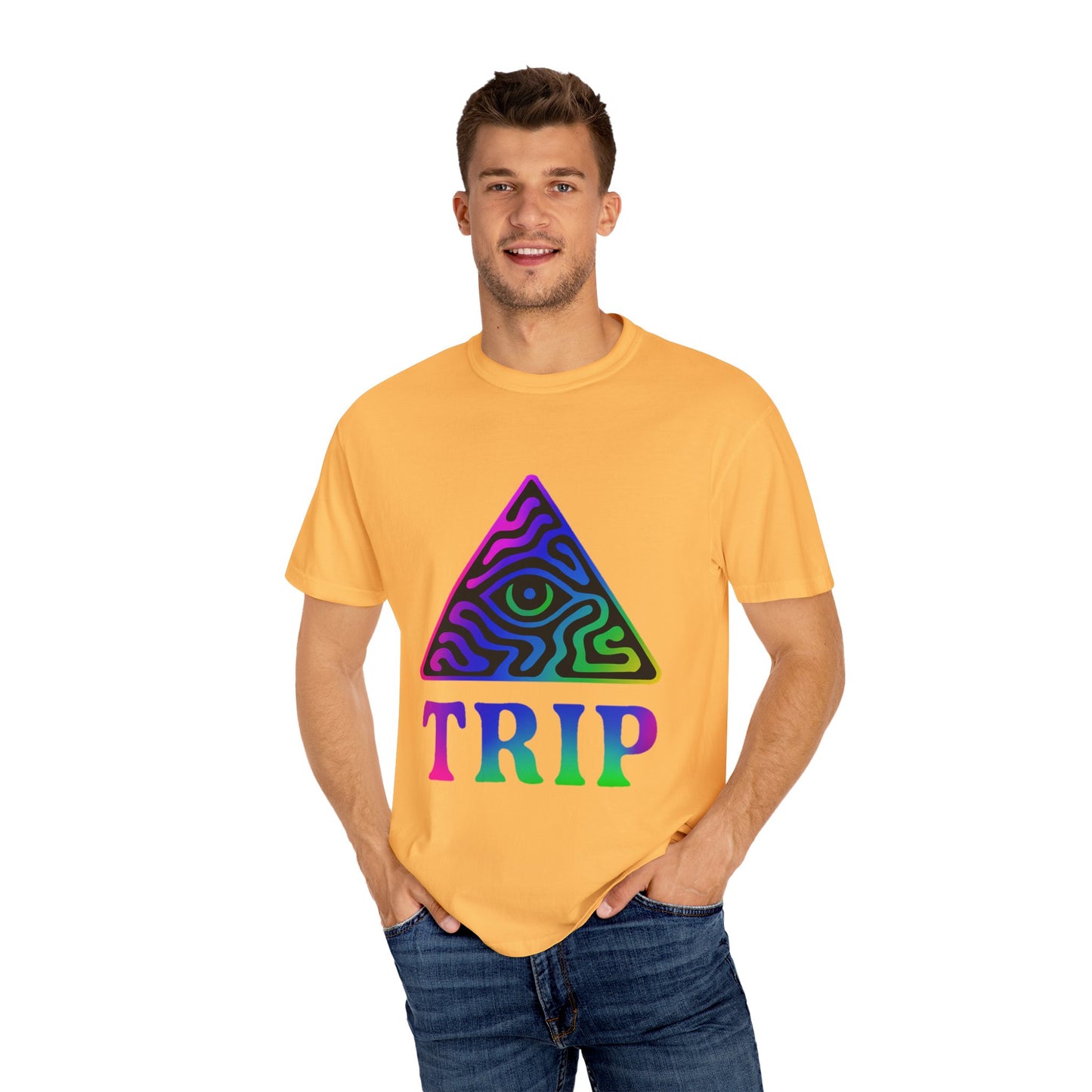 Psychedelic Trip T-Shirt, Unisex Graphic Tee, Retro Vibe Shirt, Festival Wear, Gift for Creative Souls