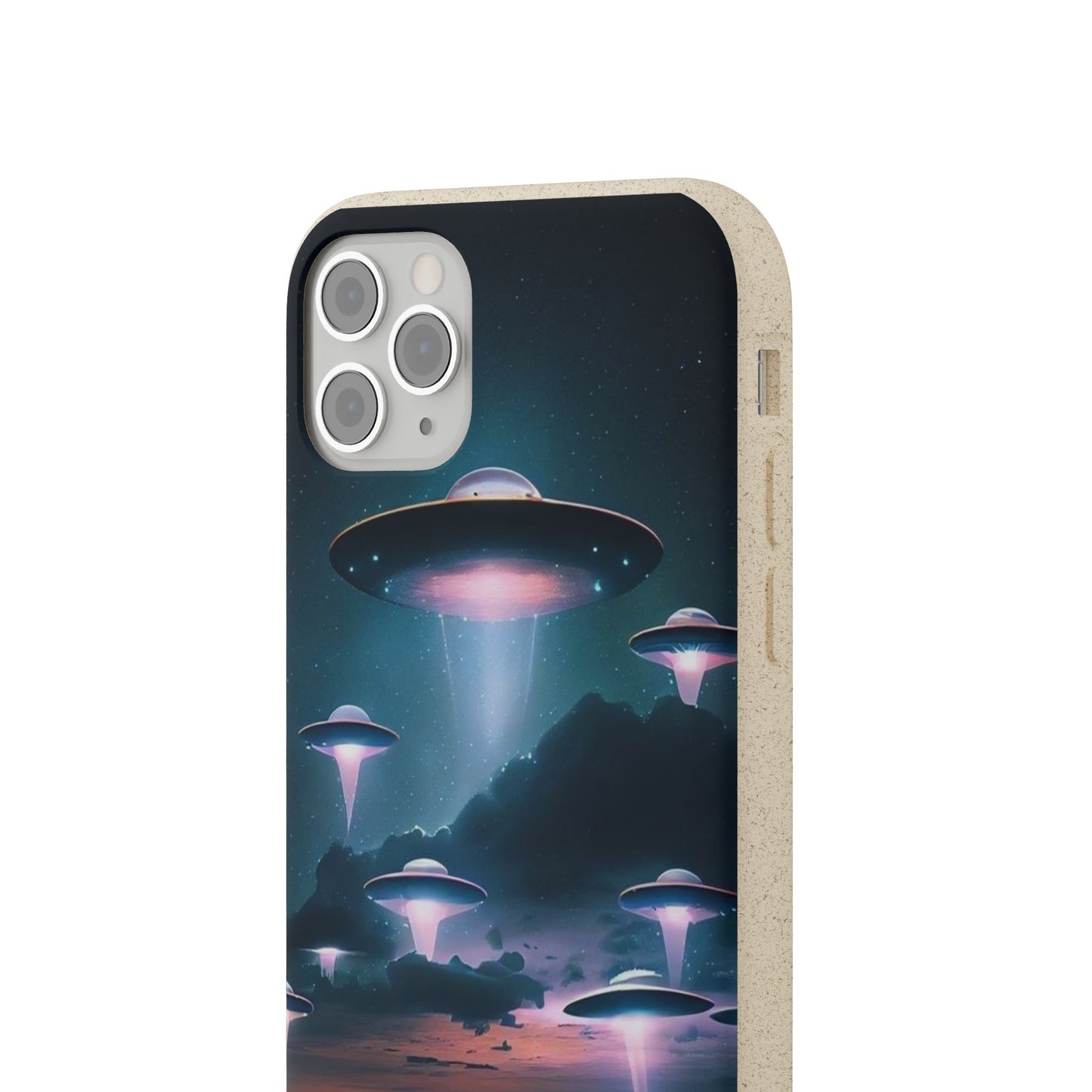 Biodegradable UFO Phone Case - Eco-Friendly and Stylish Design
