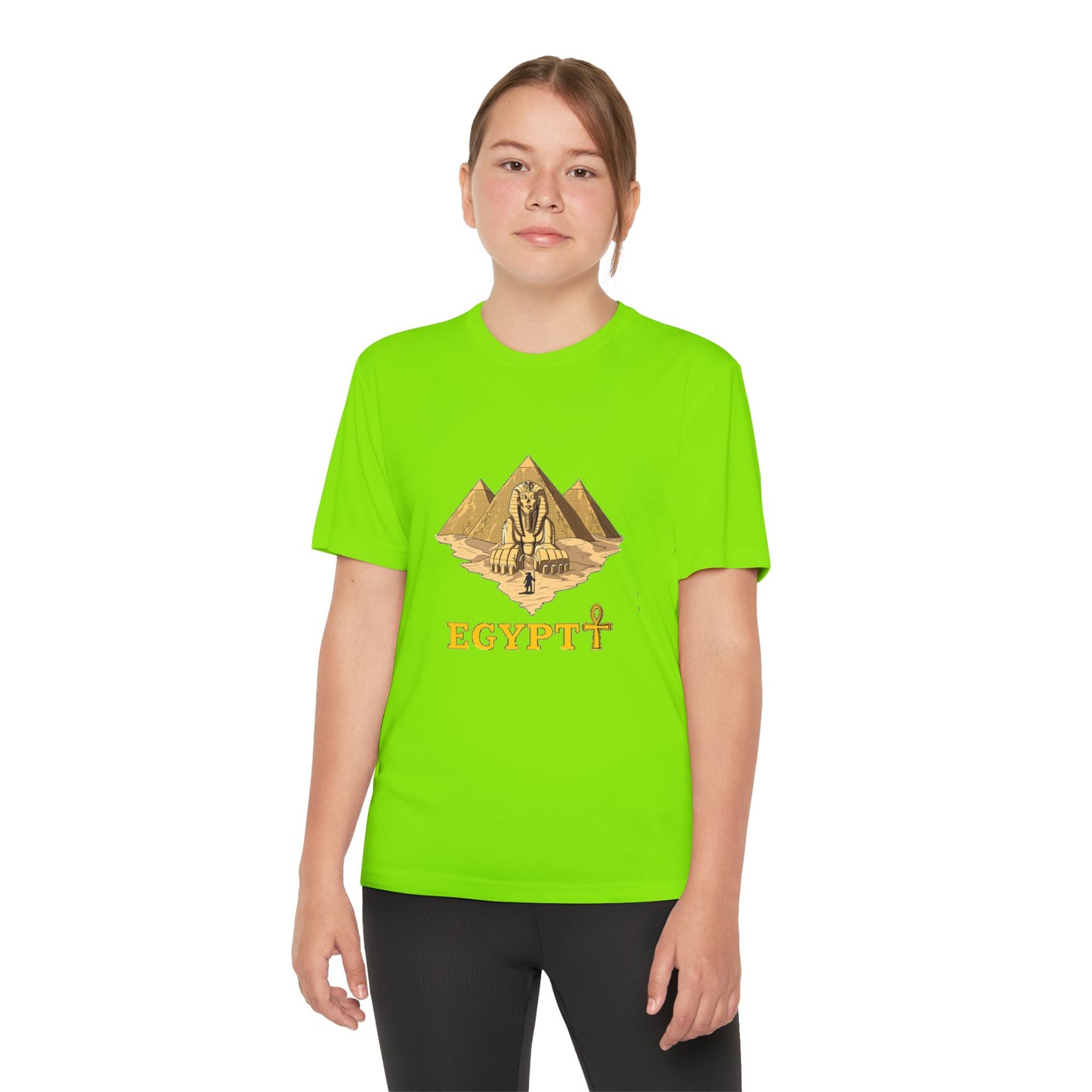 Egyptian Pyramid Youth Tee, Cool Shirt for Kids, Vintage Style Cotton Top, Gift for Birthdays, Travel Enthusiasts, Summer Wear