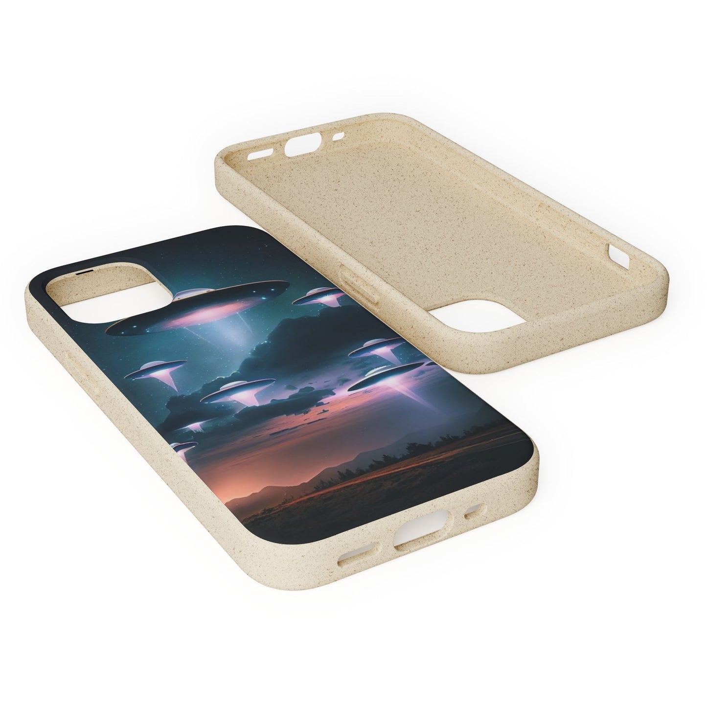 Biodegradable UFO Phone Case - Eco-Friendly and Stylish Design